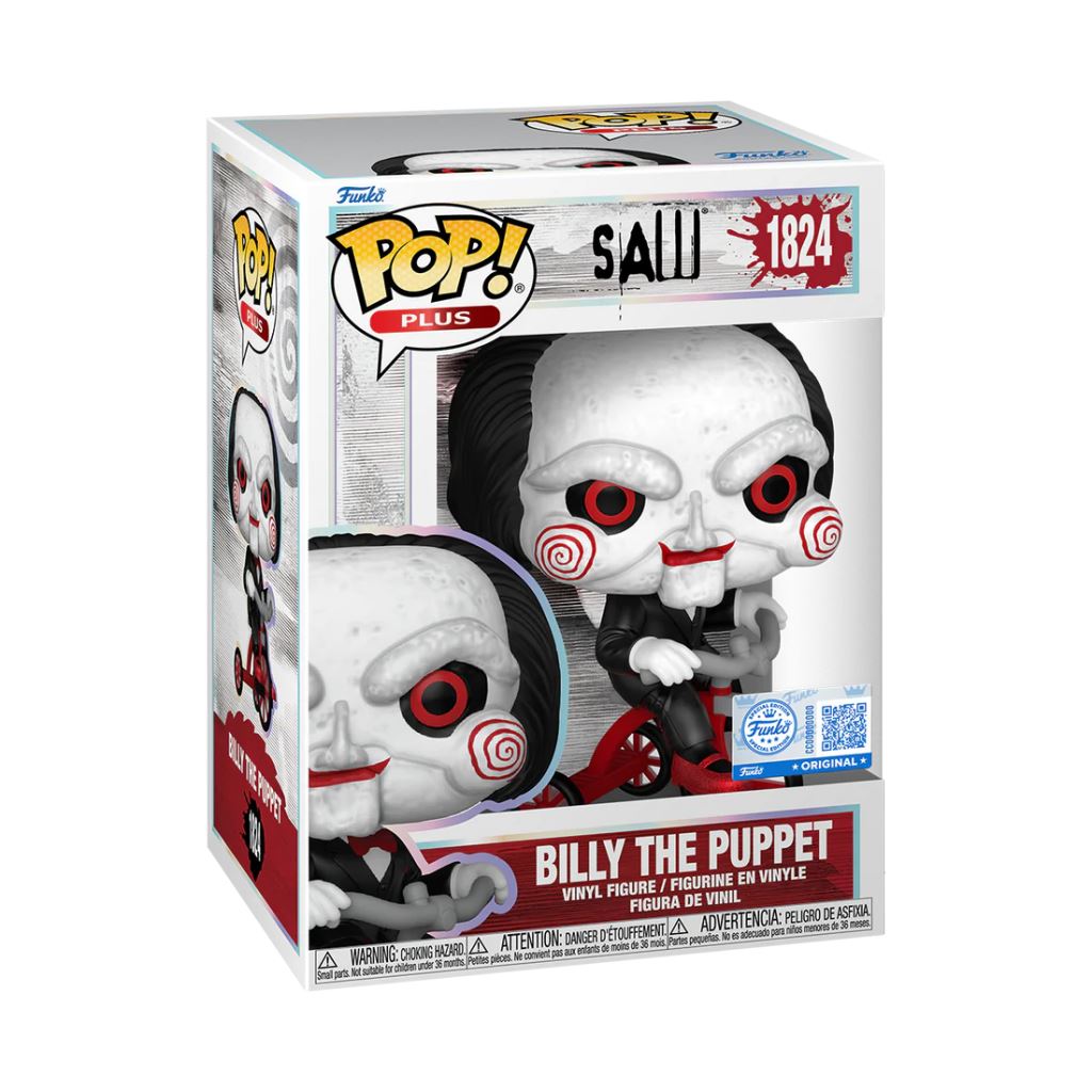 Funko Pop! Vinyl Plus Saw Billy the Puppet on Tricycle
