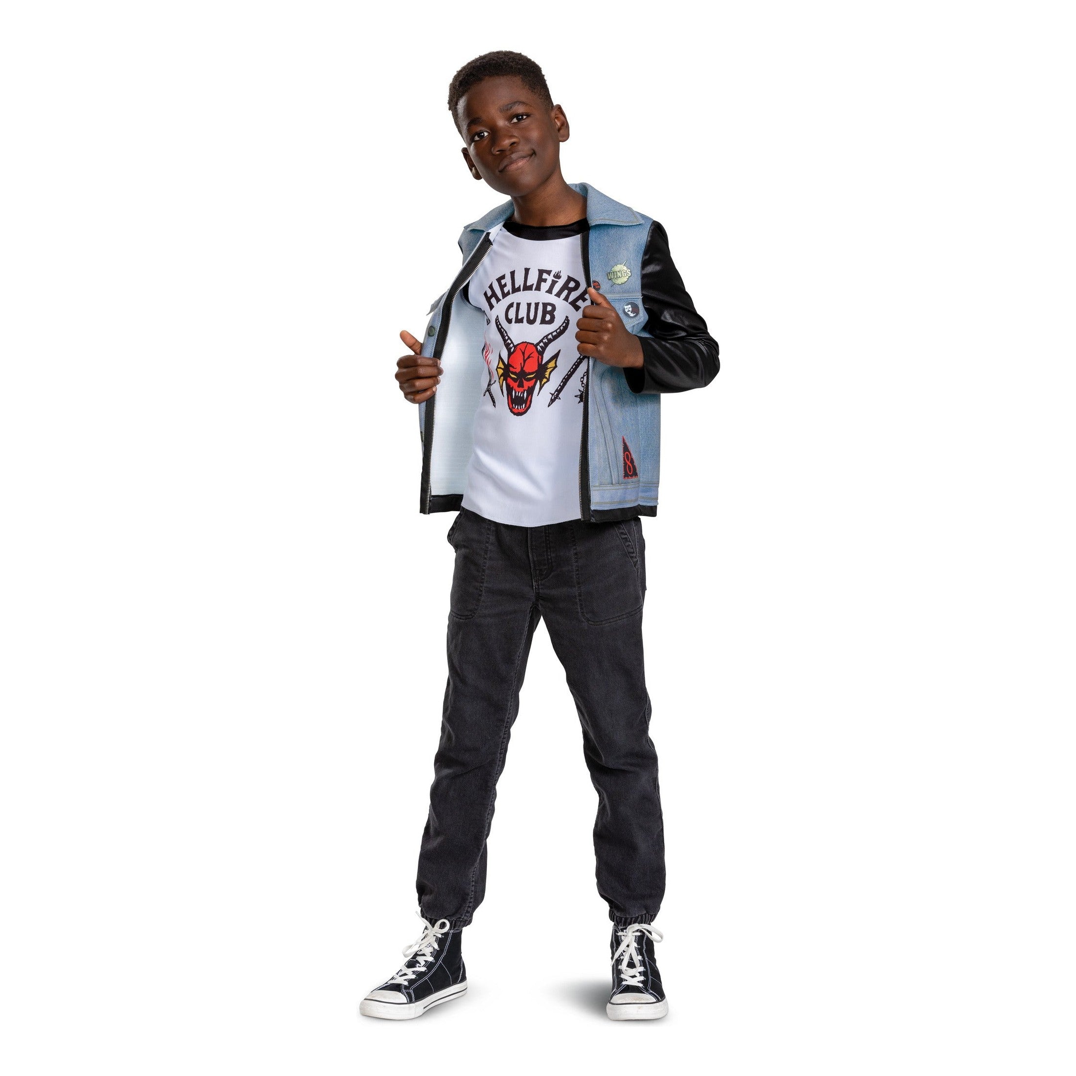 Stranger Things Eddie Munson Costume Kids Large 10–12