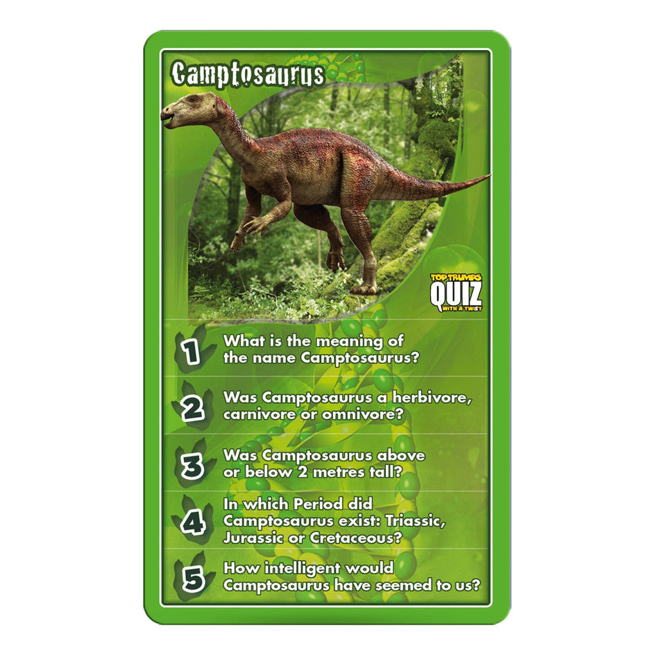 Top Trumps Dinosaurs Quiz Card Game – 500 Questions