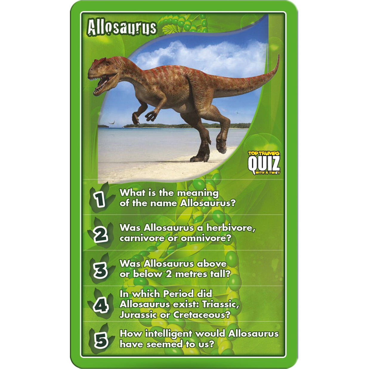 Top Trumps Dinosaurs Quiz Card Game – 500 Questions