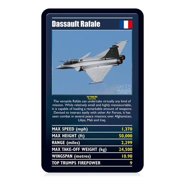 Top Trumps Ultimate Military Jets Card Game