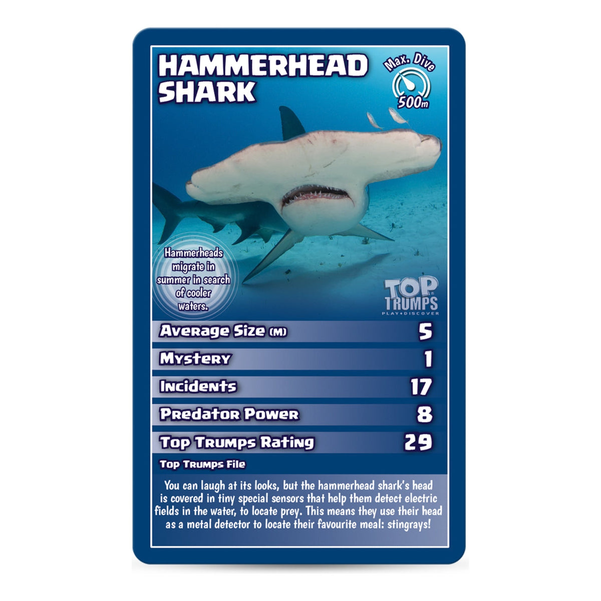 Top Trumps Sharks Card Game