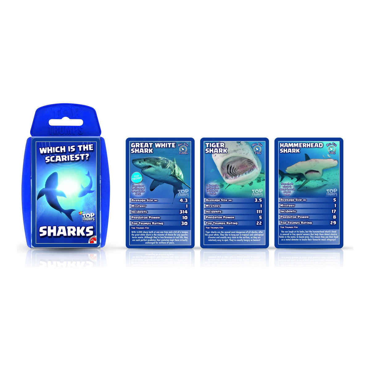 Top Trumps Sharks Card Game