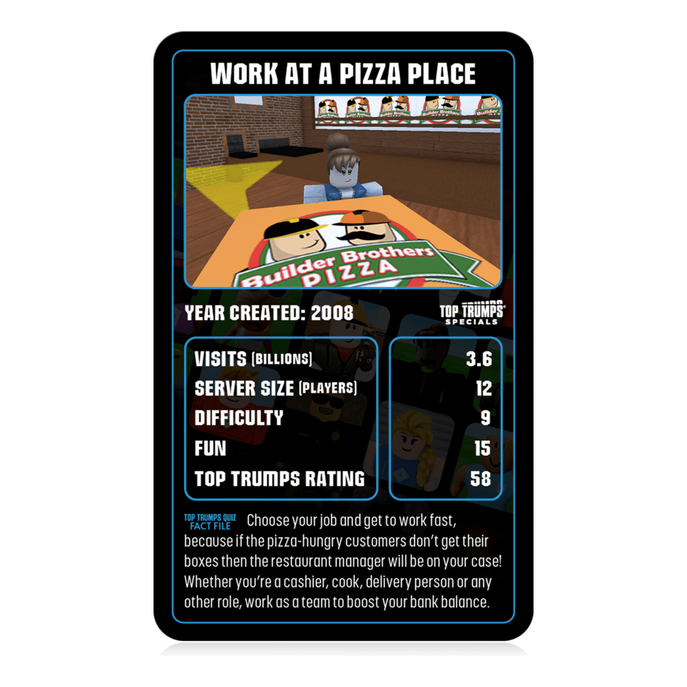 Top Trumps Roblox The Independent & Unofficial Guide Card Game