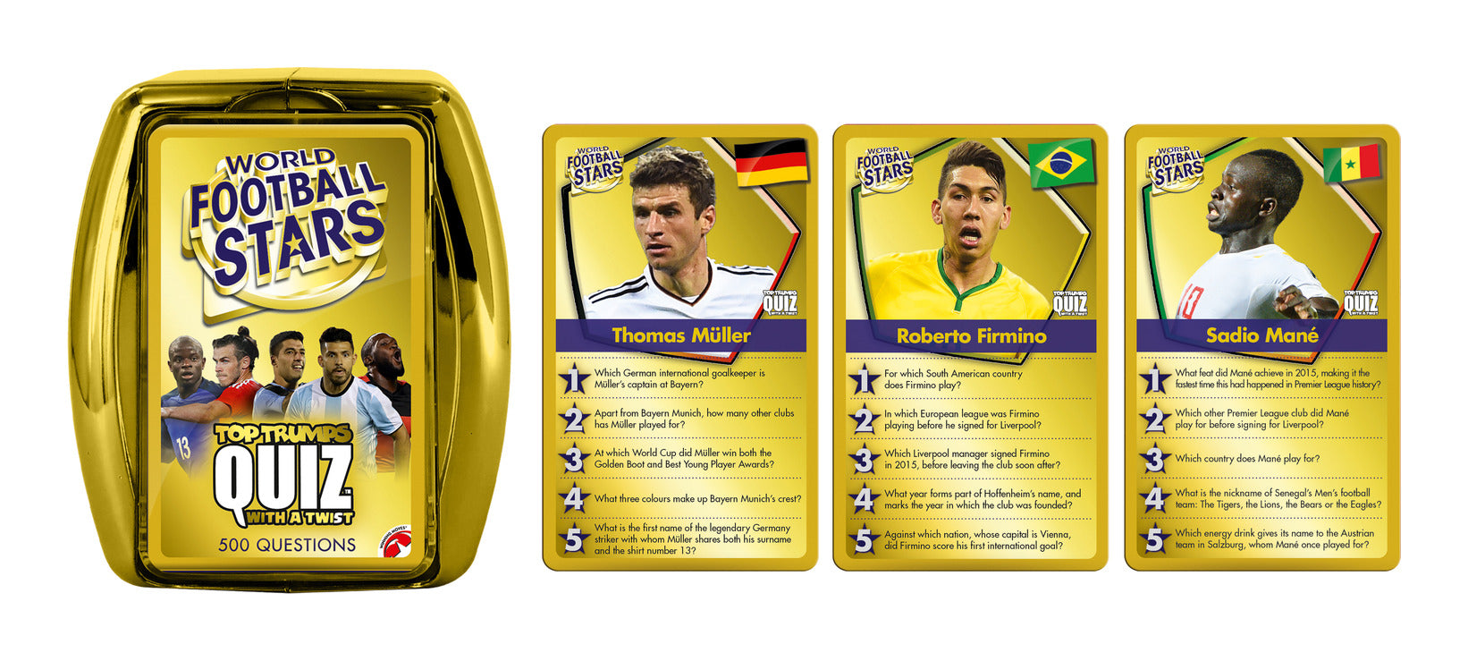 Top Trumps Quiz World Football Stars Card Game