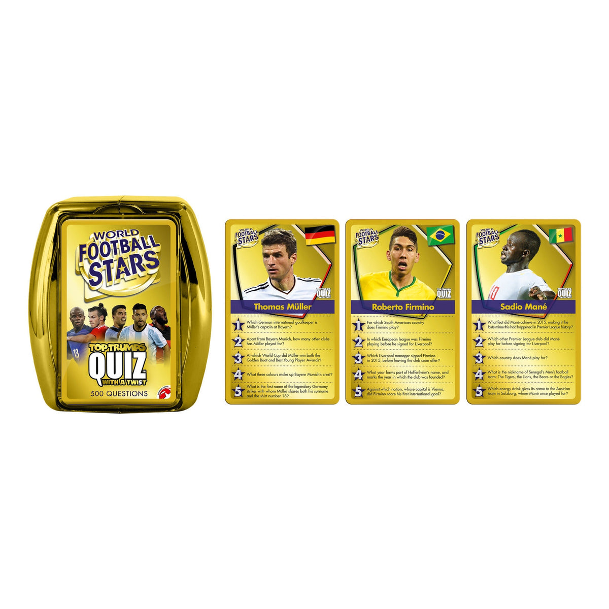 Top Trumps Quiz World Football Stars Card Game