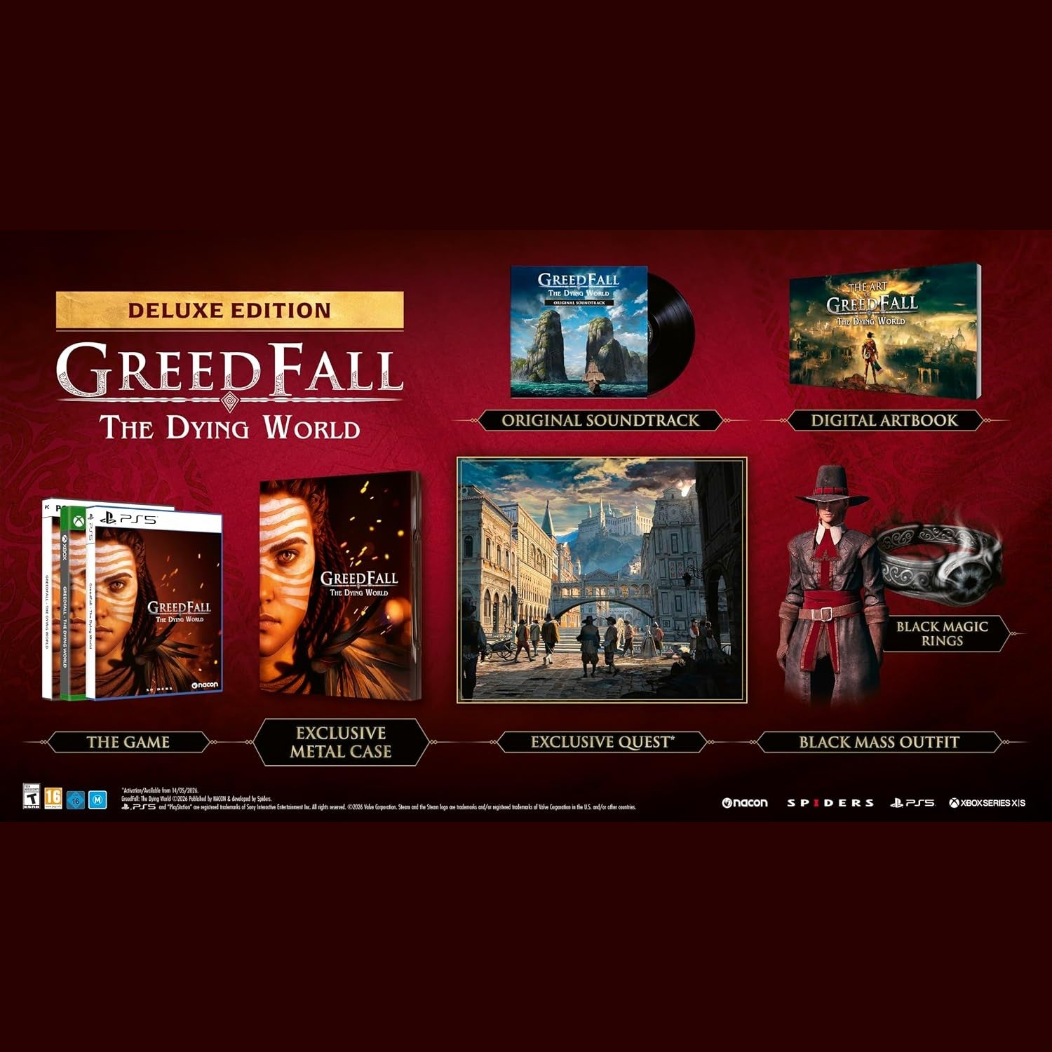 Greedfall: The Dying World - Deluxe Edition Playstation 5 (Disc)