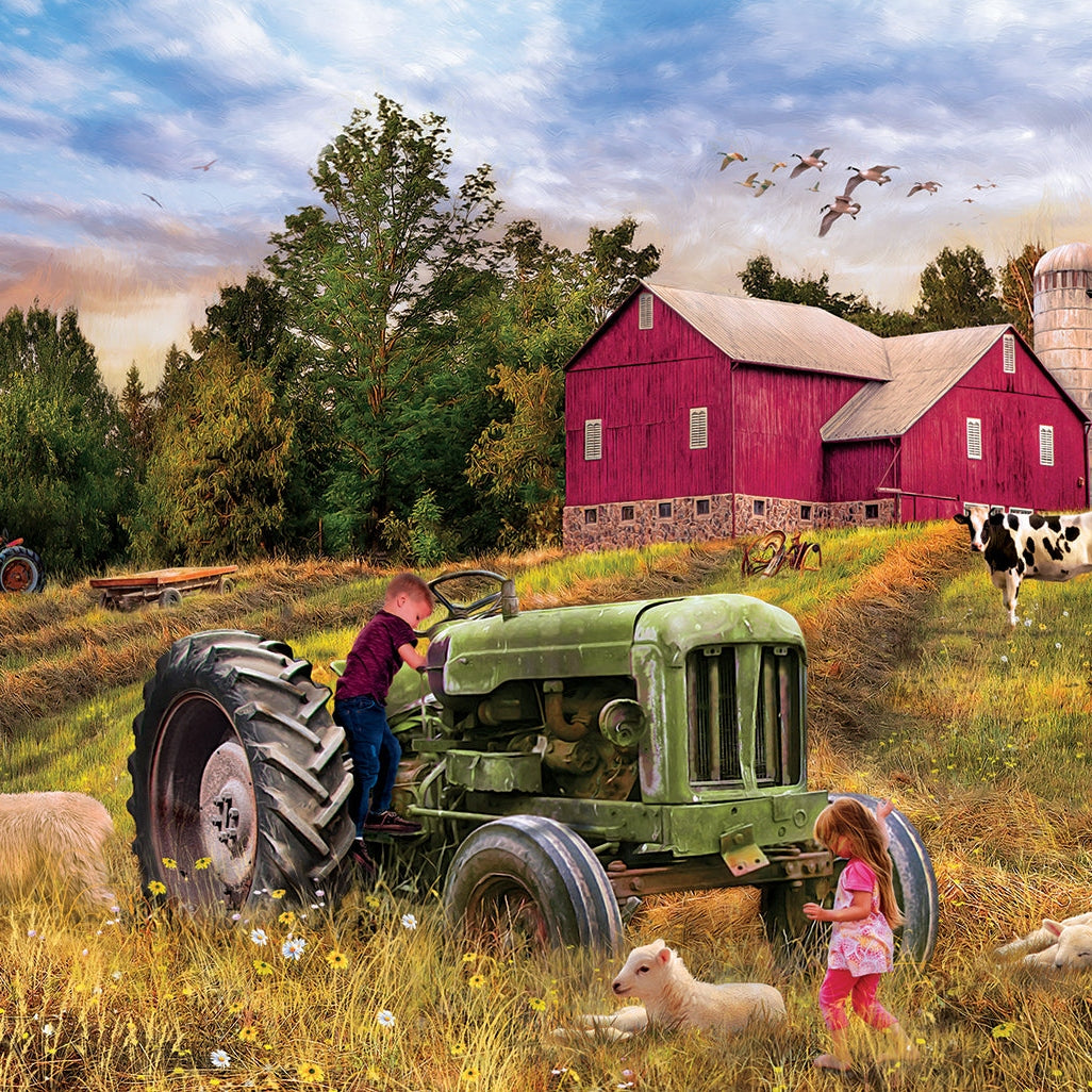 Eurographics Vintage Tractor / CollectableTin 550 Piece Smart Cut Jigsaw Puzzle