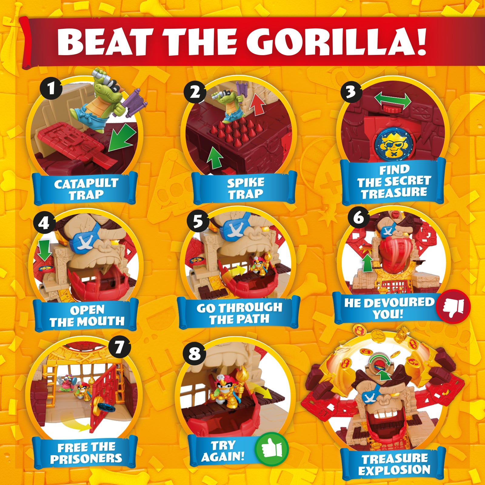 Piratix Gorilla Temple Playset