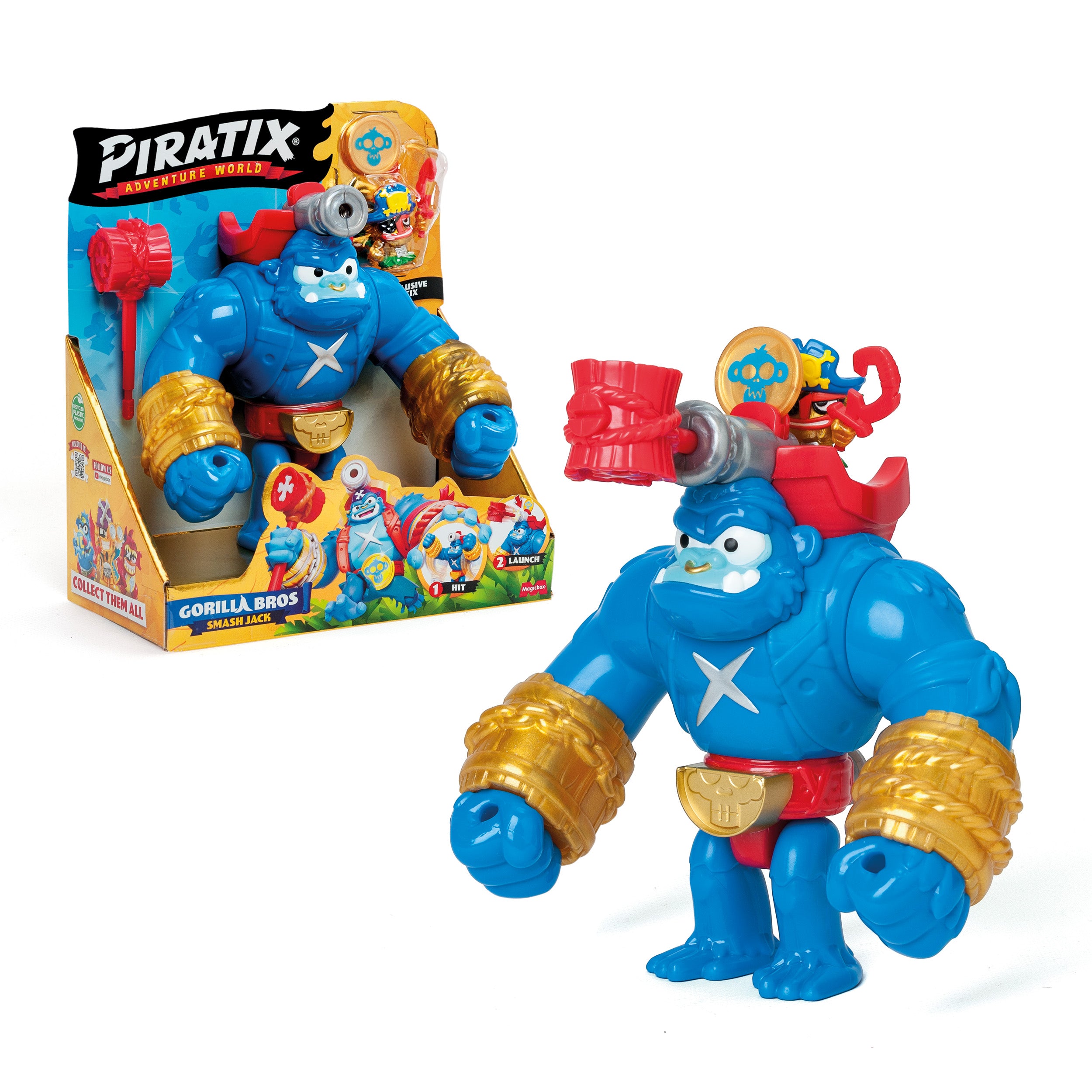 Piratix Gorilla Bros Smash Jack Action Figure Playset