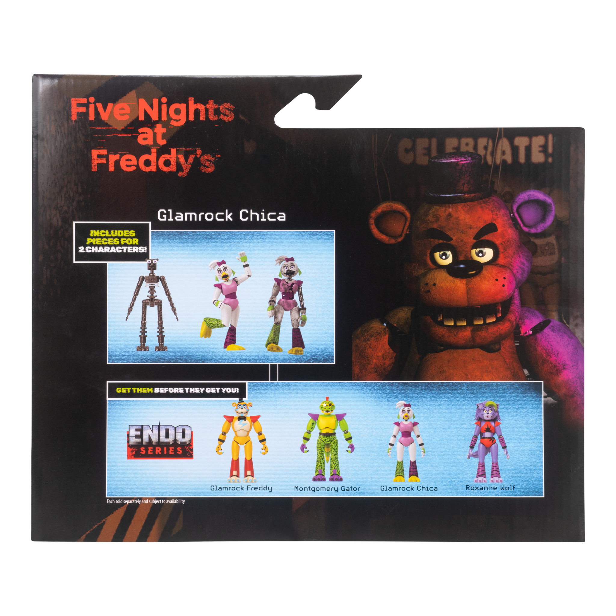 Five Nights at Freddy's Endo-Series 6-Inch Glamrock Endo with Glamrock Chica Parts