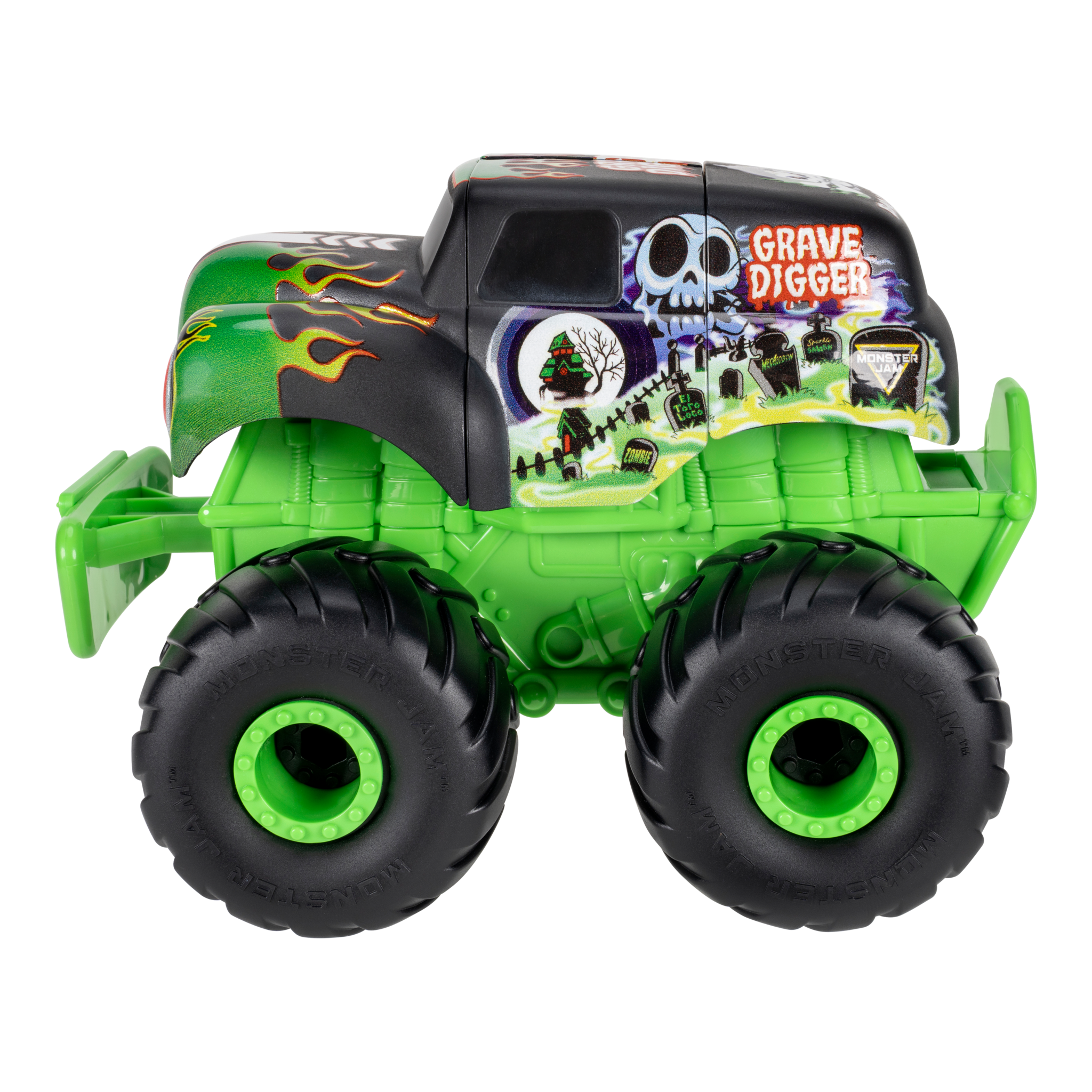 Monster Jam Monstruction Grave Digger 8-Inch Build & Crash Monster Truck
