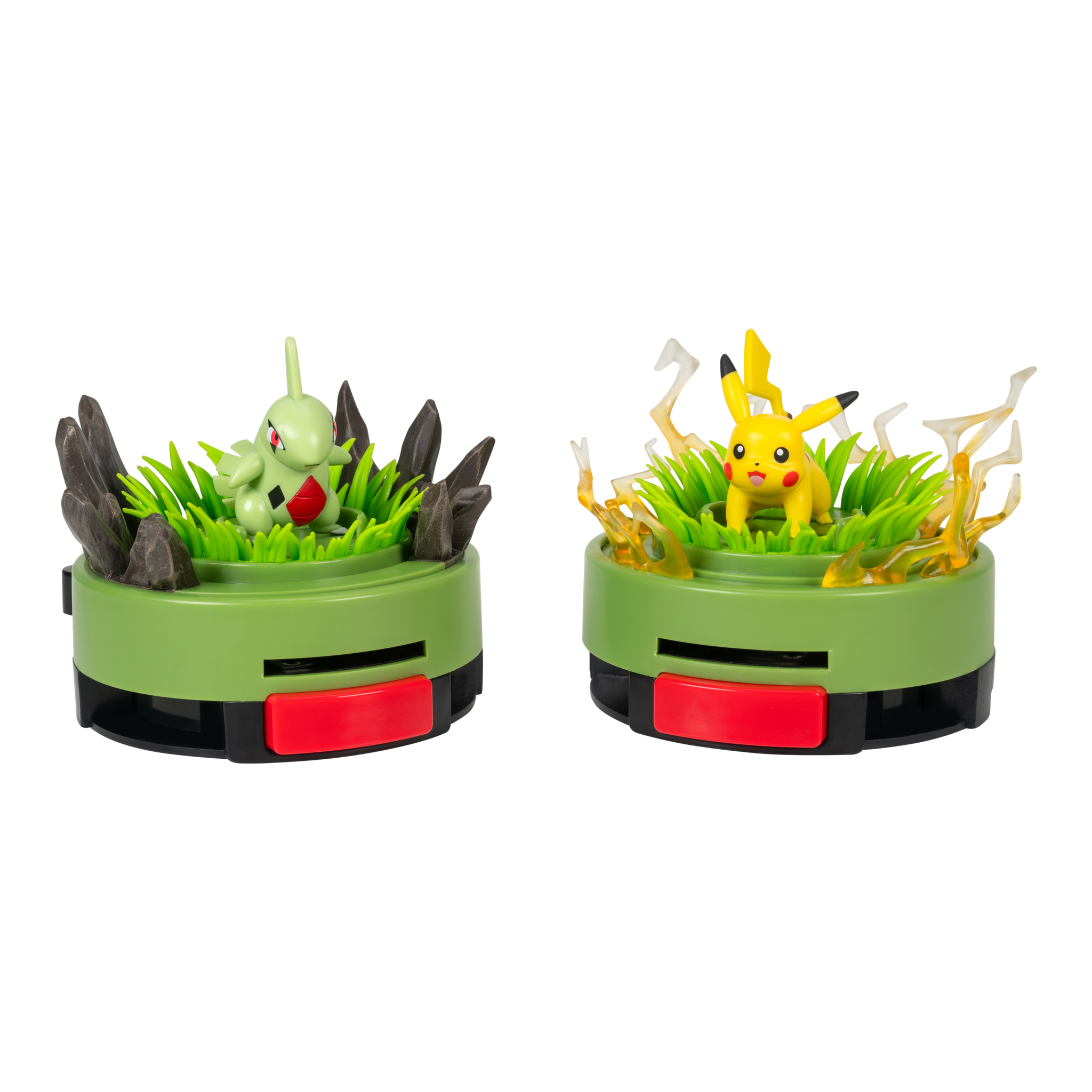 Jazwares Pokémon Battle Disc Showdown Game Pikachu & Larvitar