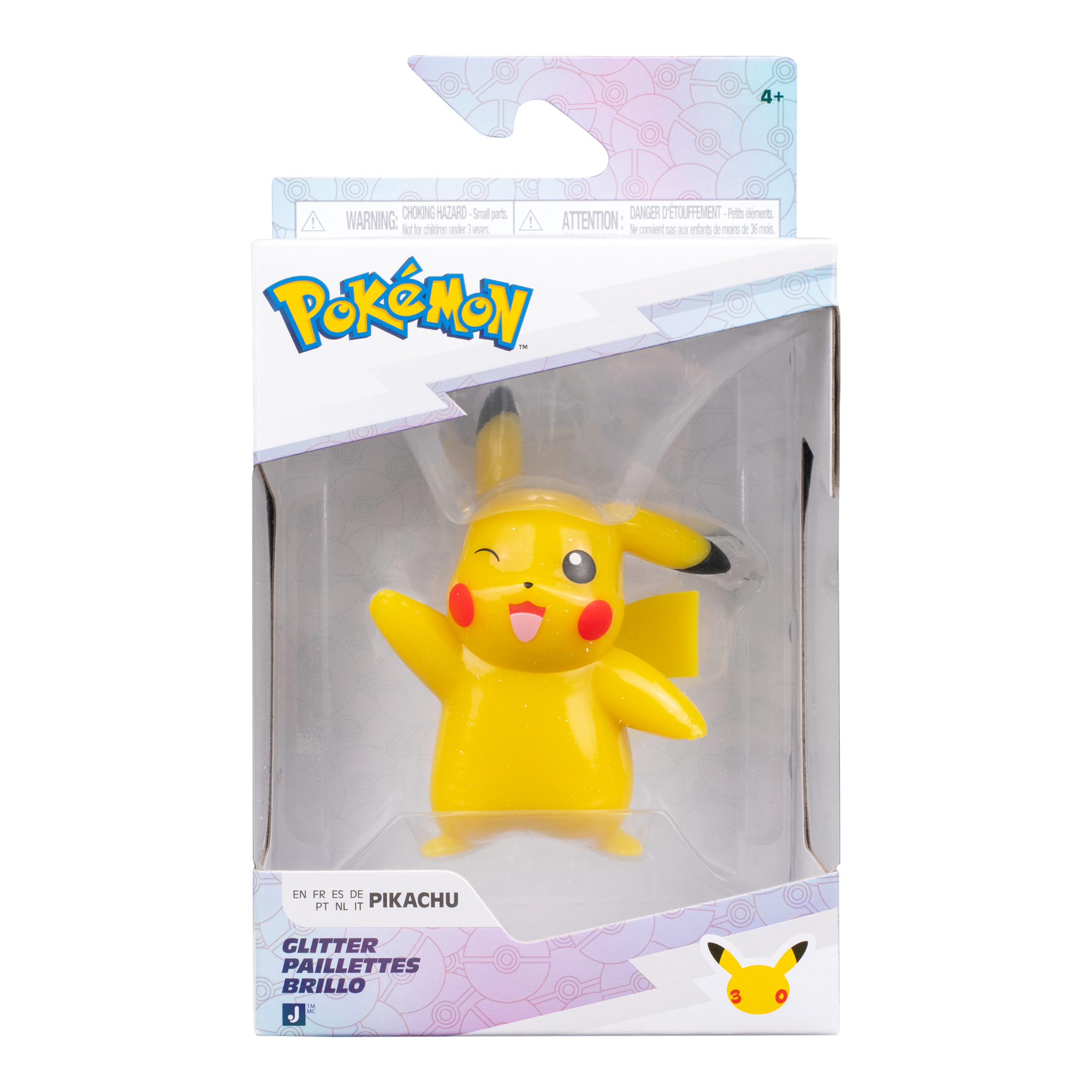 Pokémon Pikachu Glitter 3-Inch Battle Figure 30th Anniversary