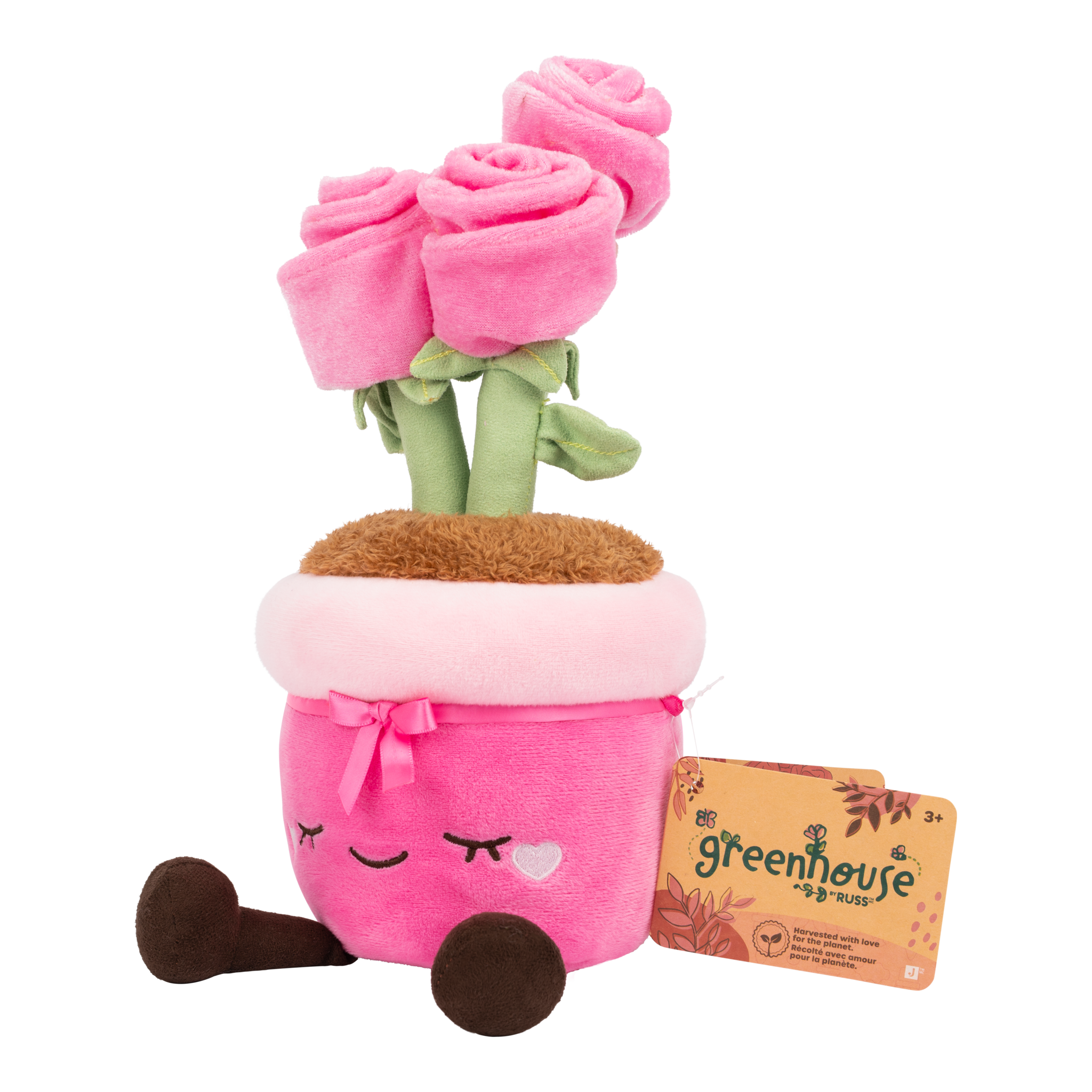 Greenhouse by Russ 12-Inch Valentine Roses Plush