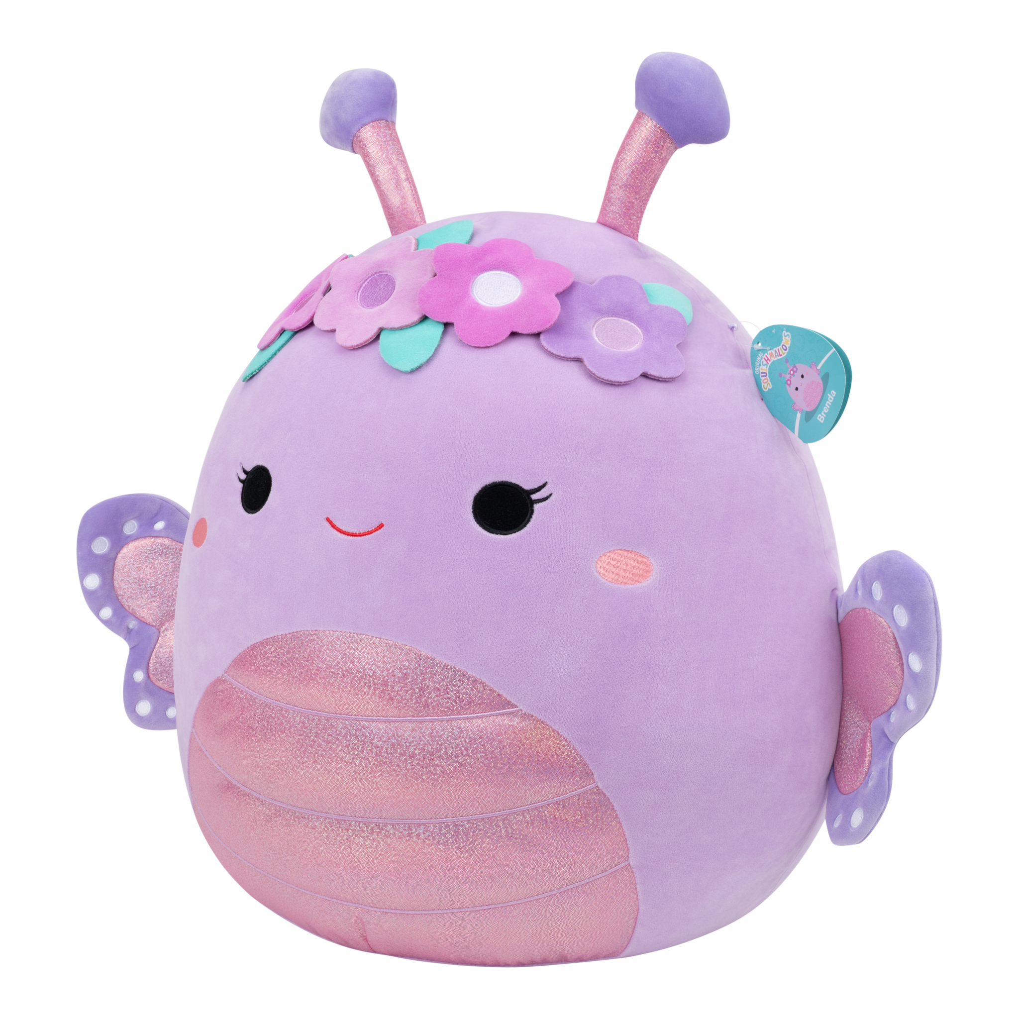 Squishmallows Brenda Purple Butterfly 20-Inch Jumbo Plush
