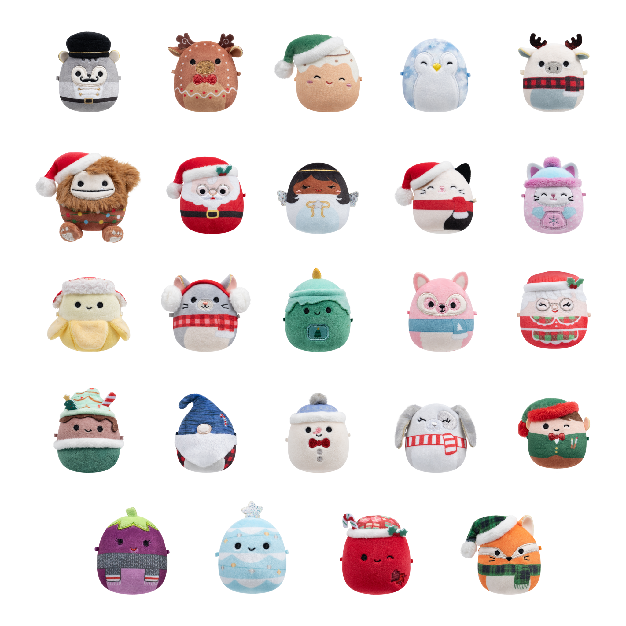 Squishmallows Micromallows 24-Day Holiday Advent Calendar – 24 Mini Plush Toys