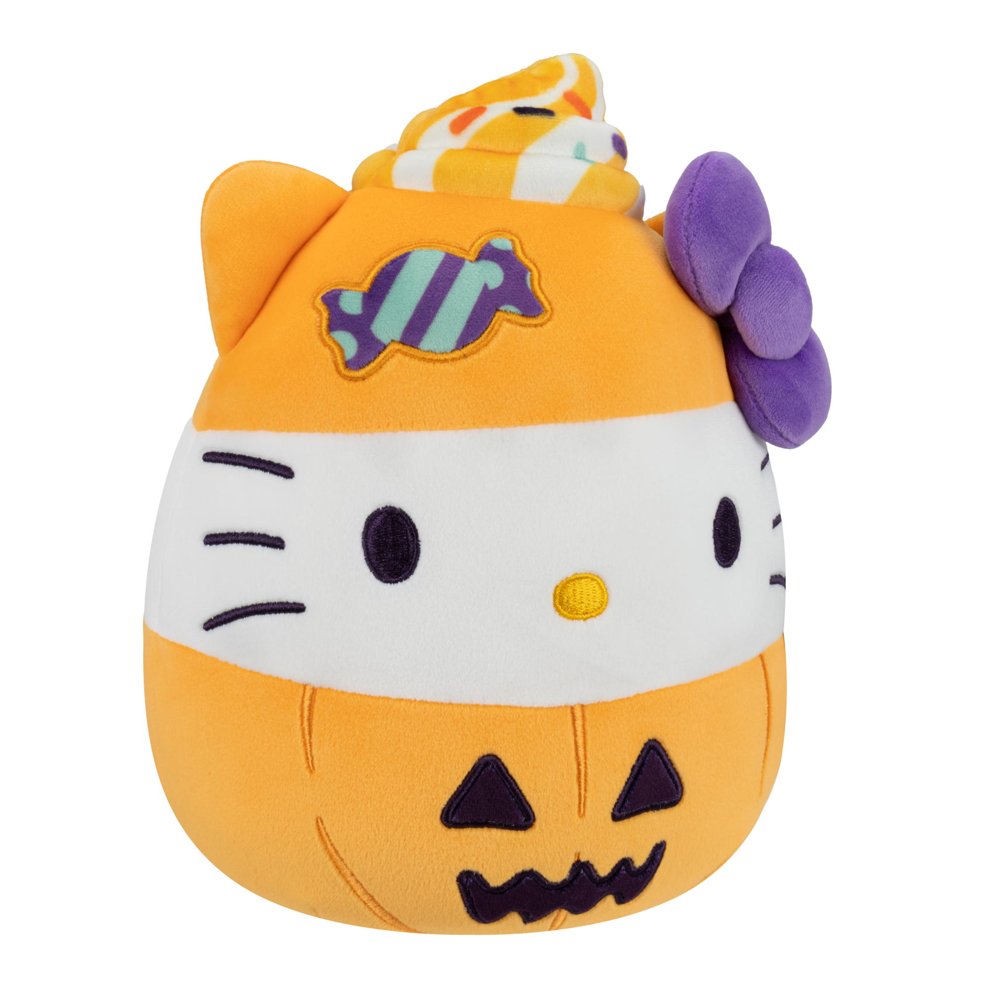 Squishmallows 8-Inch Hello Kitty Halloween Pumpkin Plush