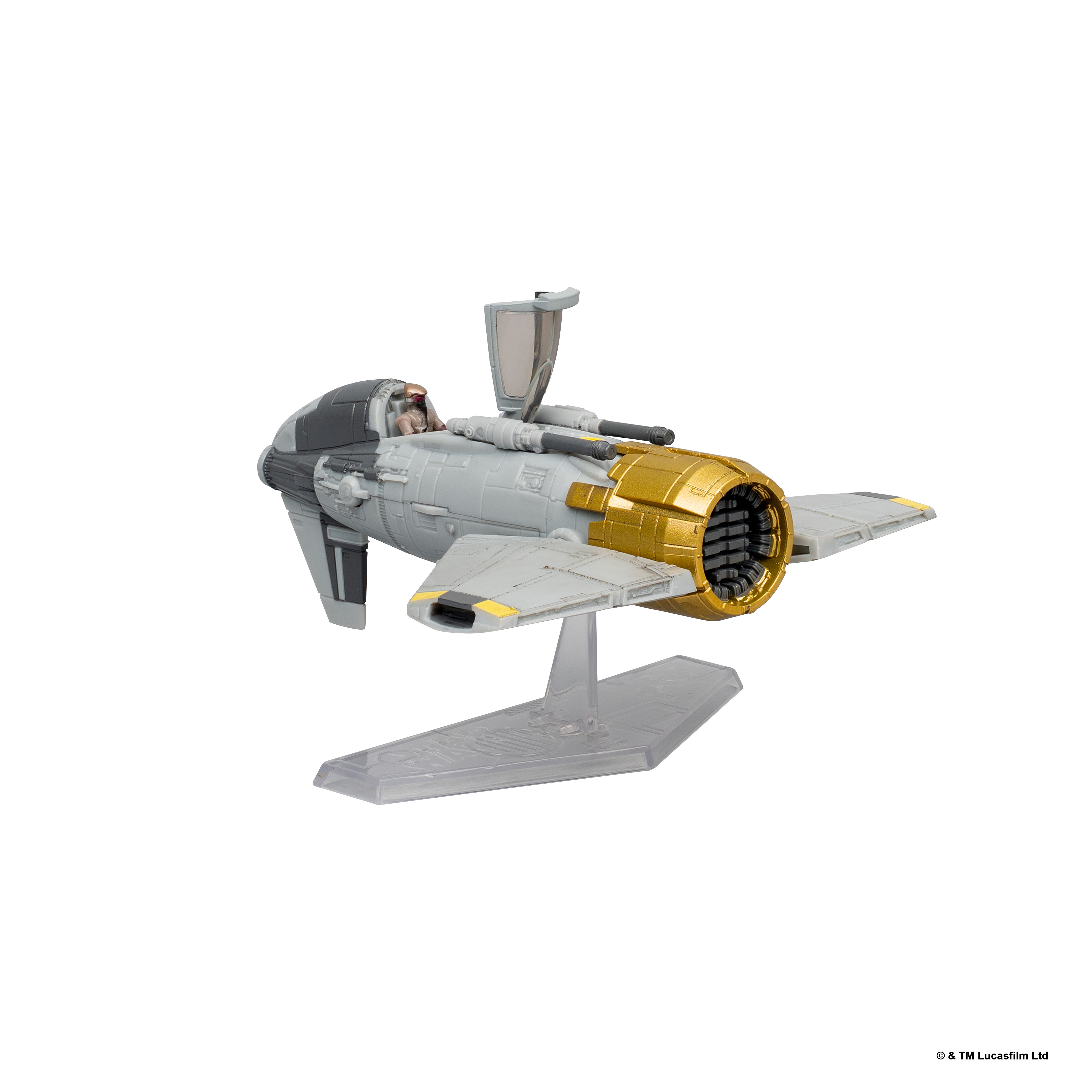 Star Wars Micro Galaxy Squadron Fiend Fighter with Star Navigator Guard