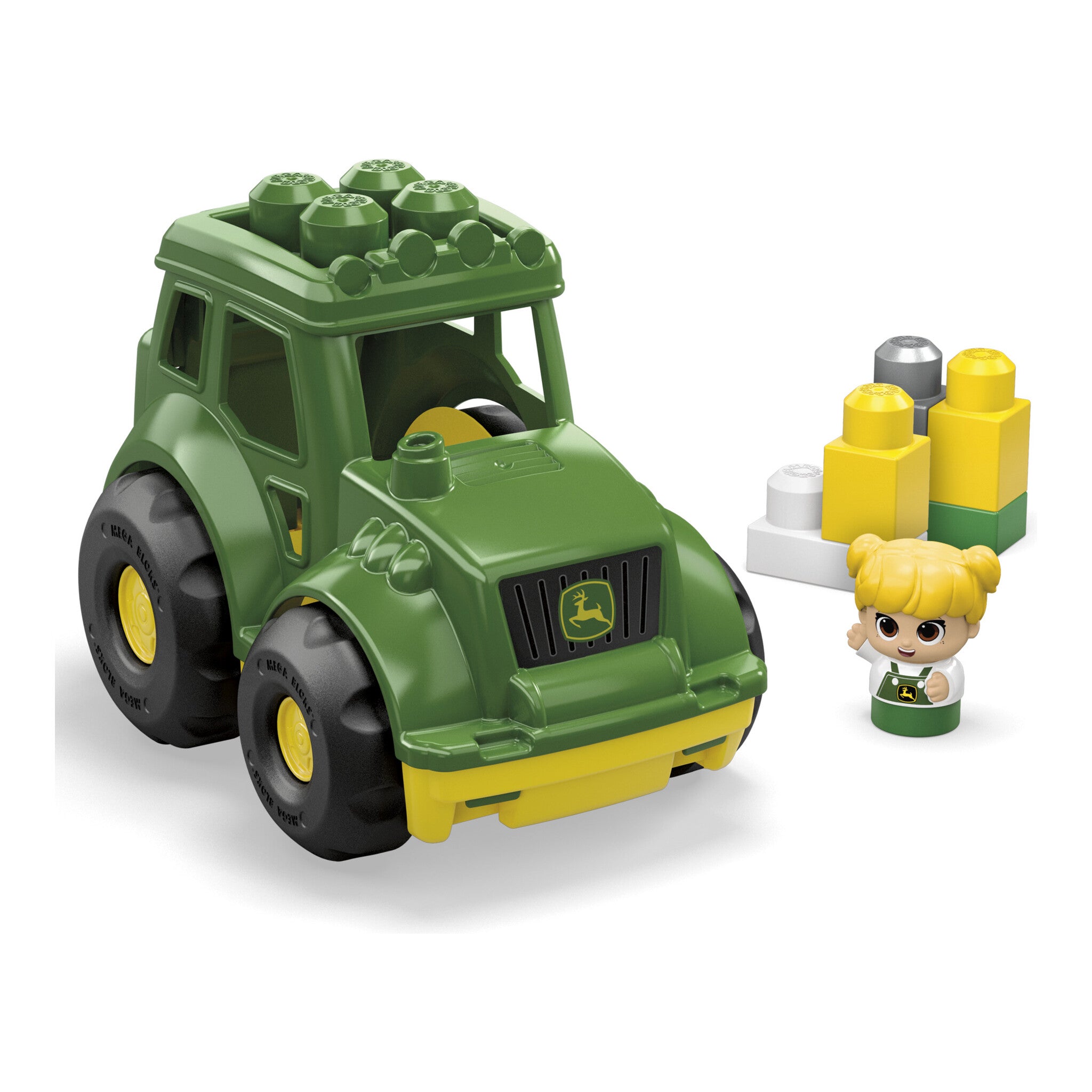 MEGA BLOKS John Deere Little Tractor Building Set