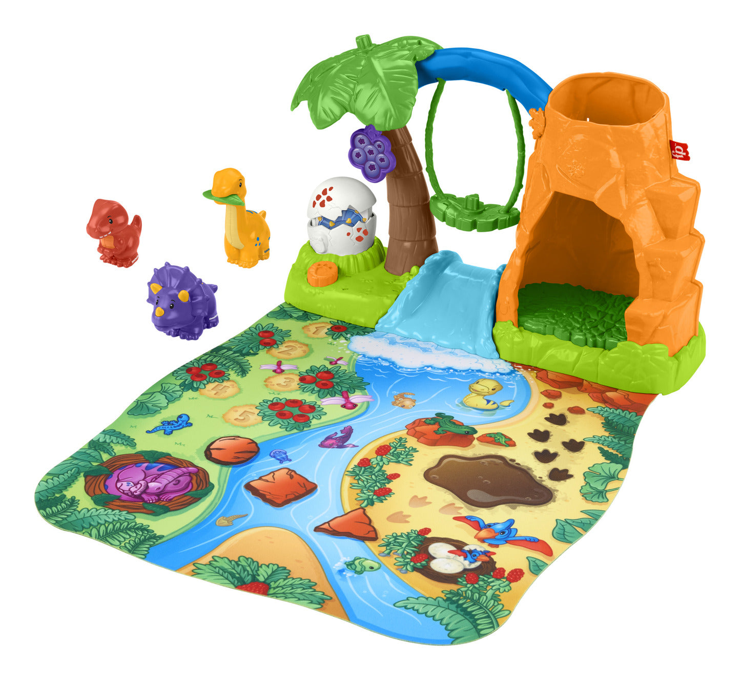 Fisher-Price Little People Dinosaur Village & Play Mat Playset