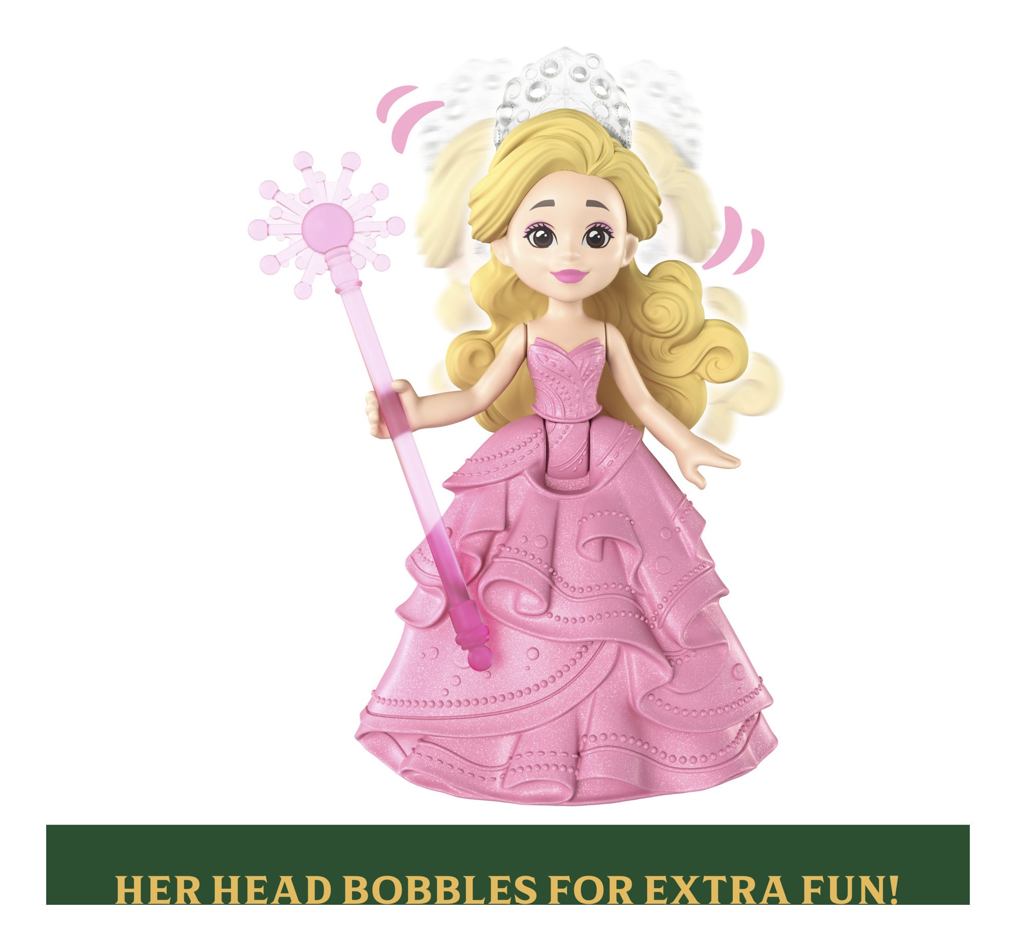 Wicked Glinda’s Floating Bubble Toy with Vehicle and Small Doll