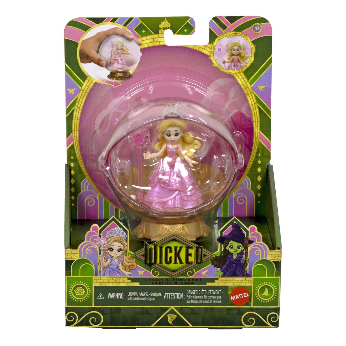 Wicked Glinda’s Floating Bubble Toy with Vehicle and Small Doll