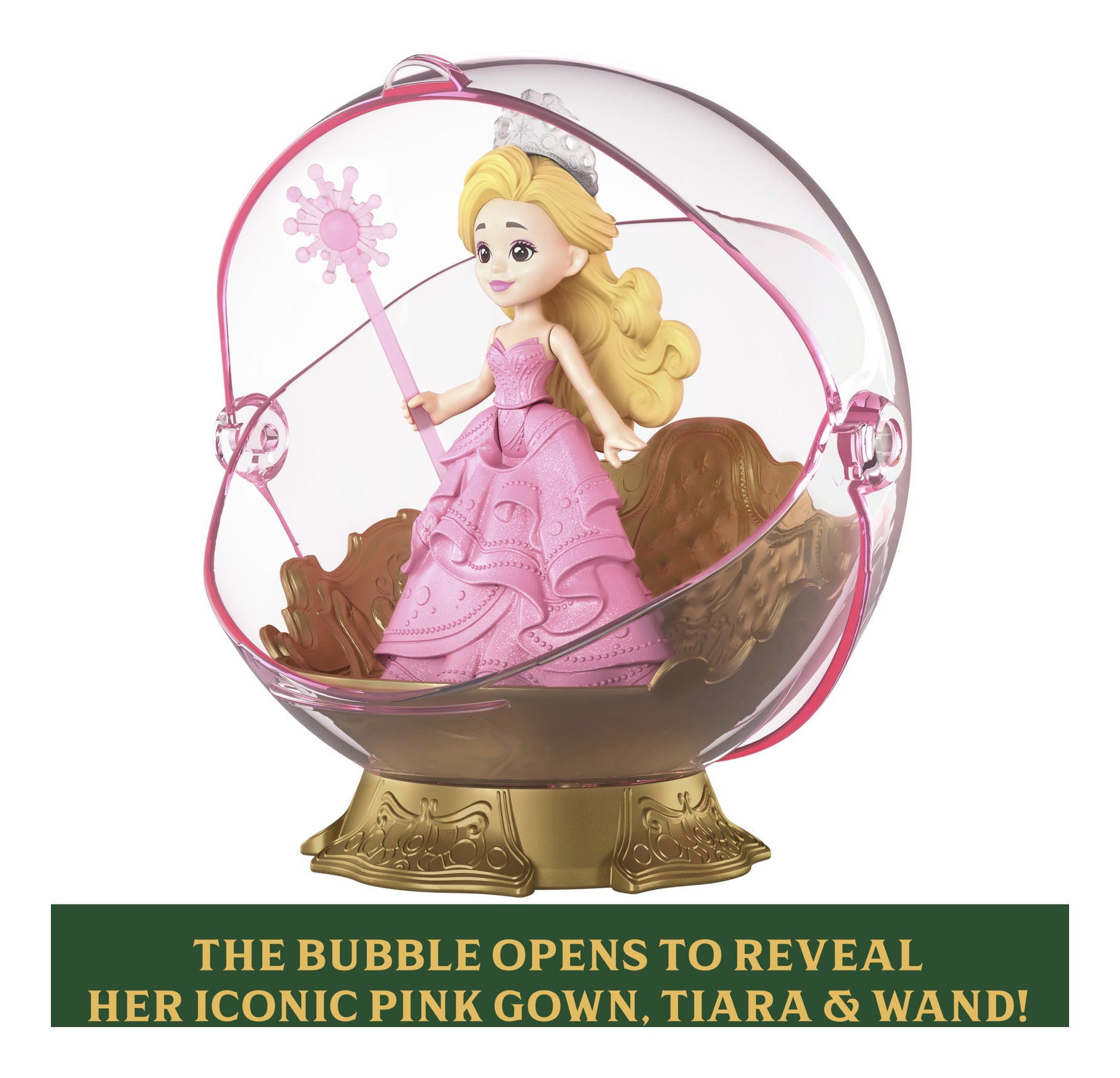 Wicked Glinda’s Floating Bubble Toy with Vehicle and Small Doll