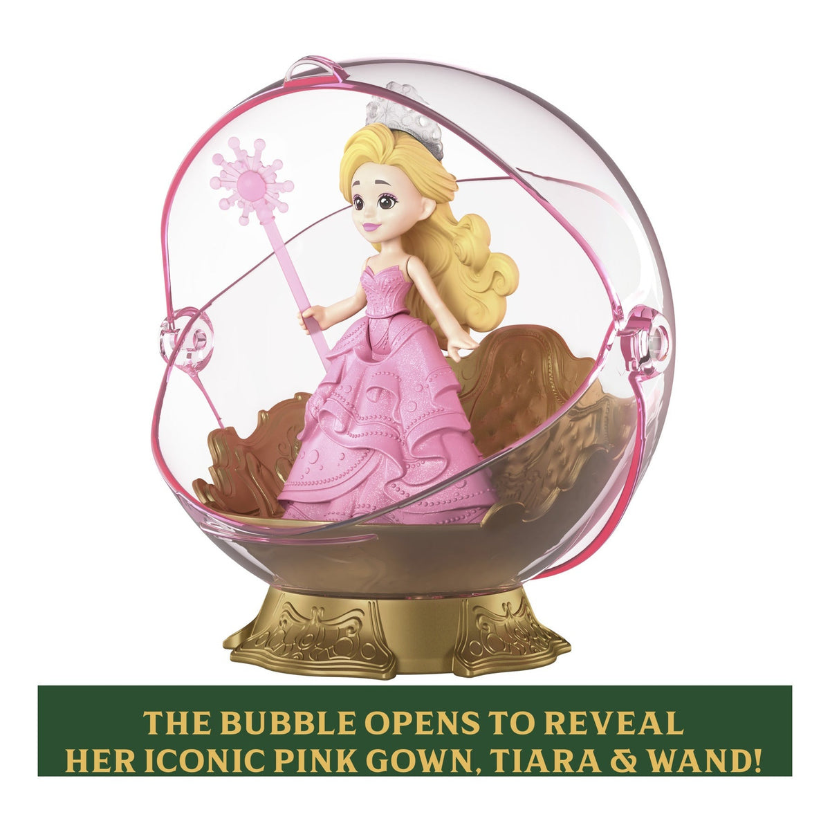 Wicked Glinda’s Floating Bubble Toy with Vehicle and Small Doll