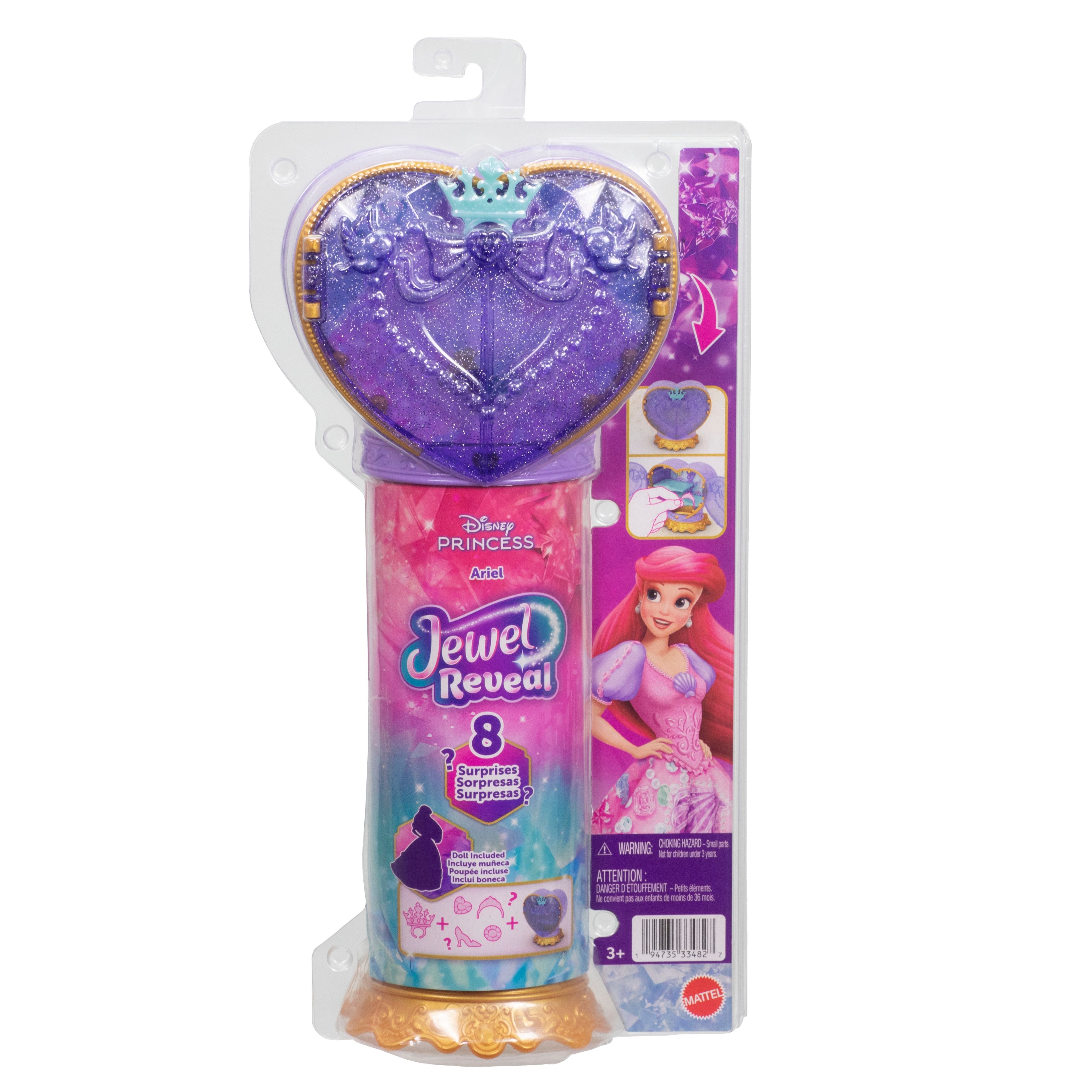 Disney Princess Jewel Reveal Ariel Doll with 8 Surprises