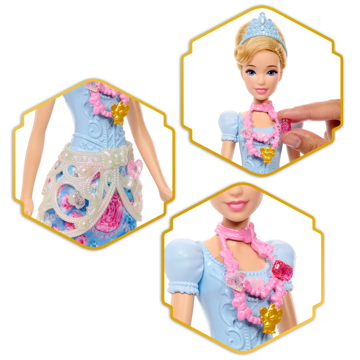 Disney Princess Jewel Reveal Cinderella Doll with 8 Surprises