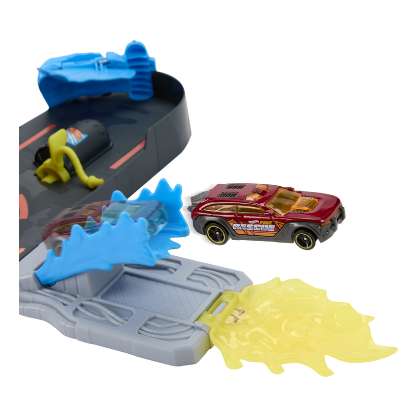 Hot Wheels City Super Fire Station Rescue Playset with Fire Truck