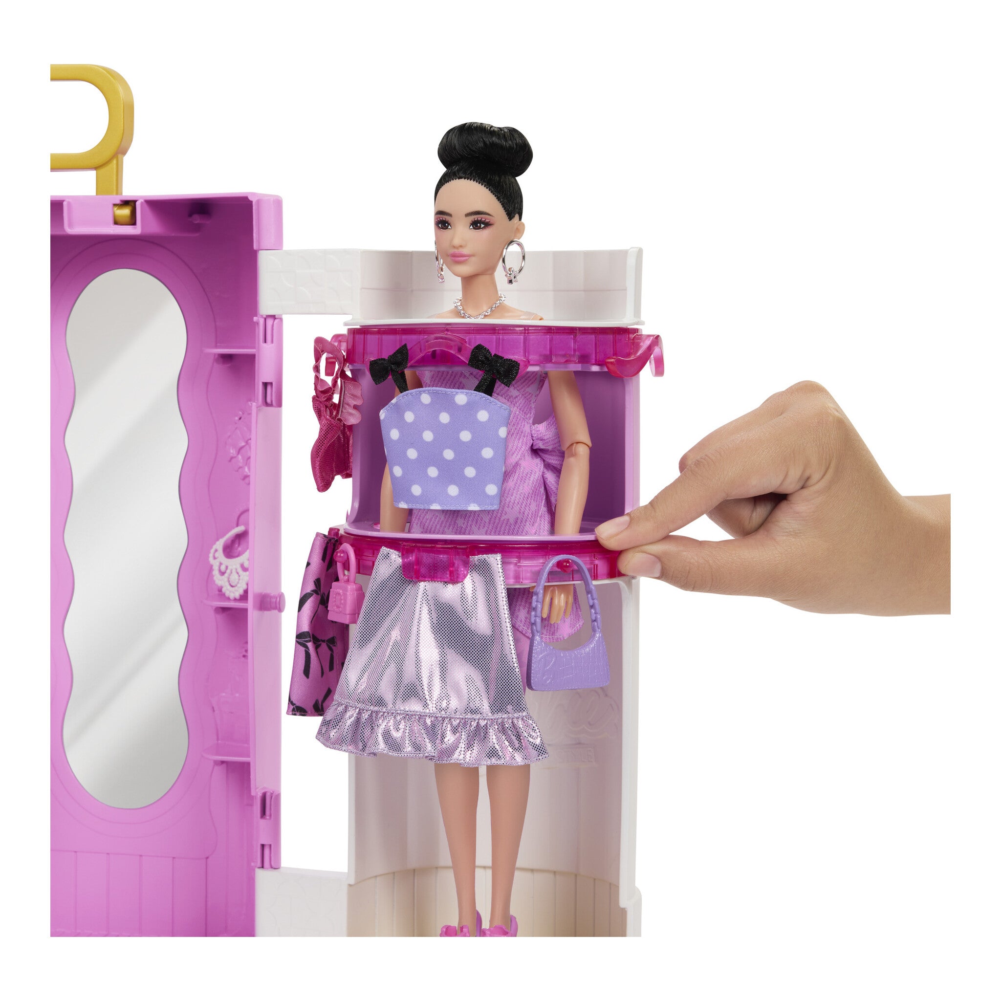 Barbie Deluxe Style Closet Playset with Spin & Style Dressing Room