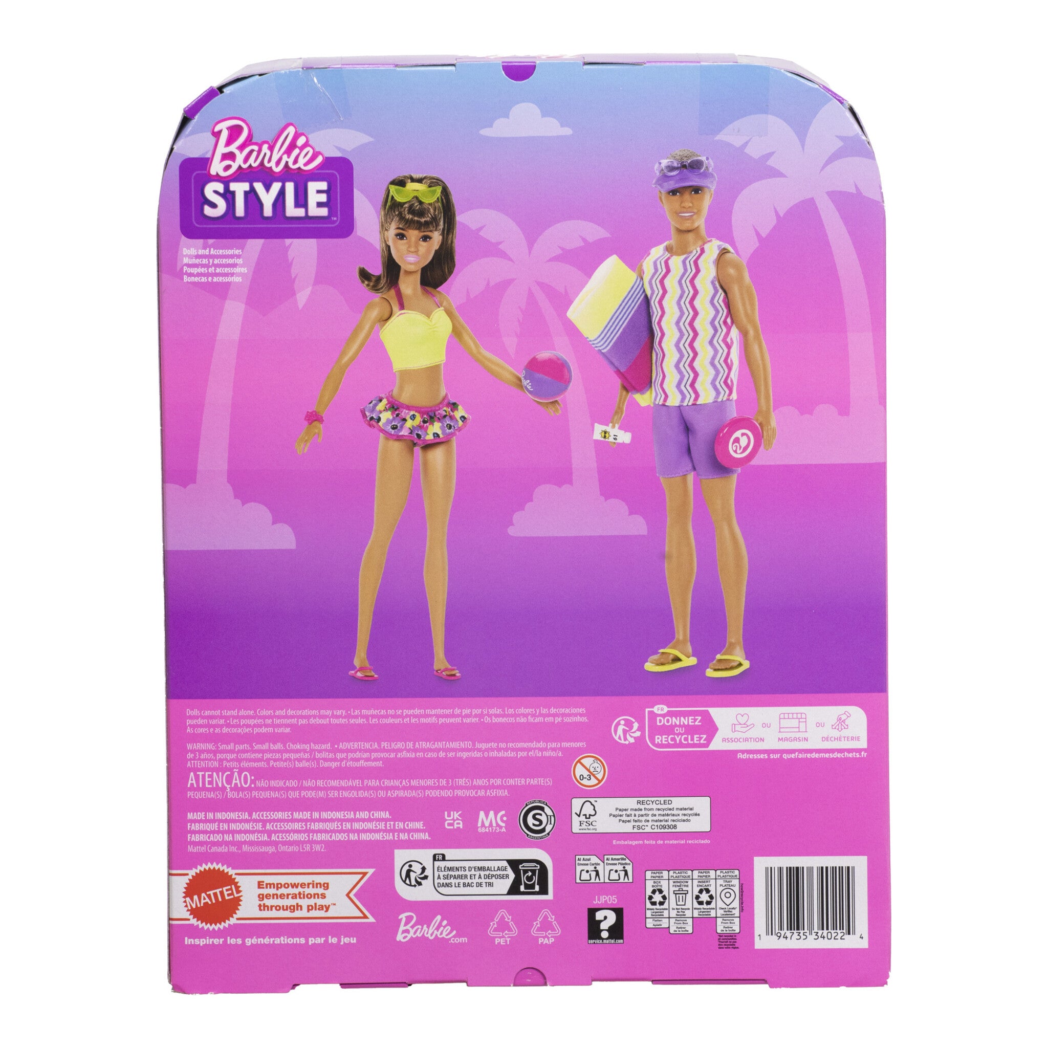 Barbie & Ken Fashion Doll Gift Set 2-Pack