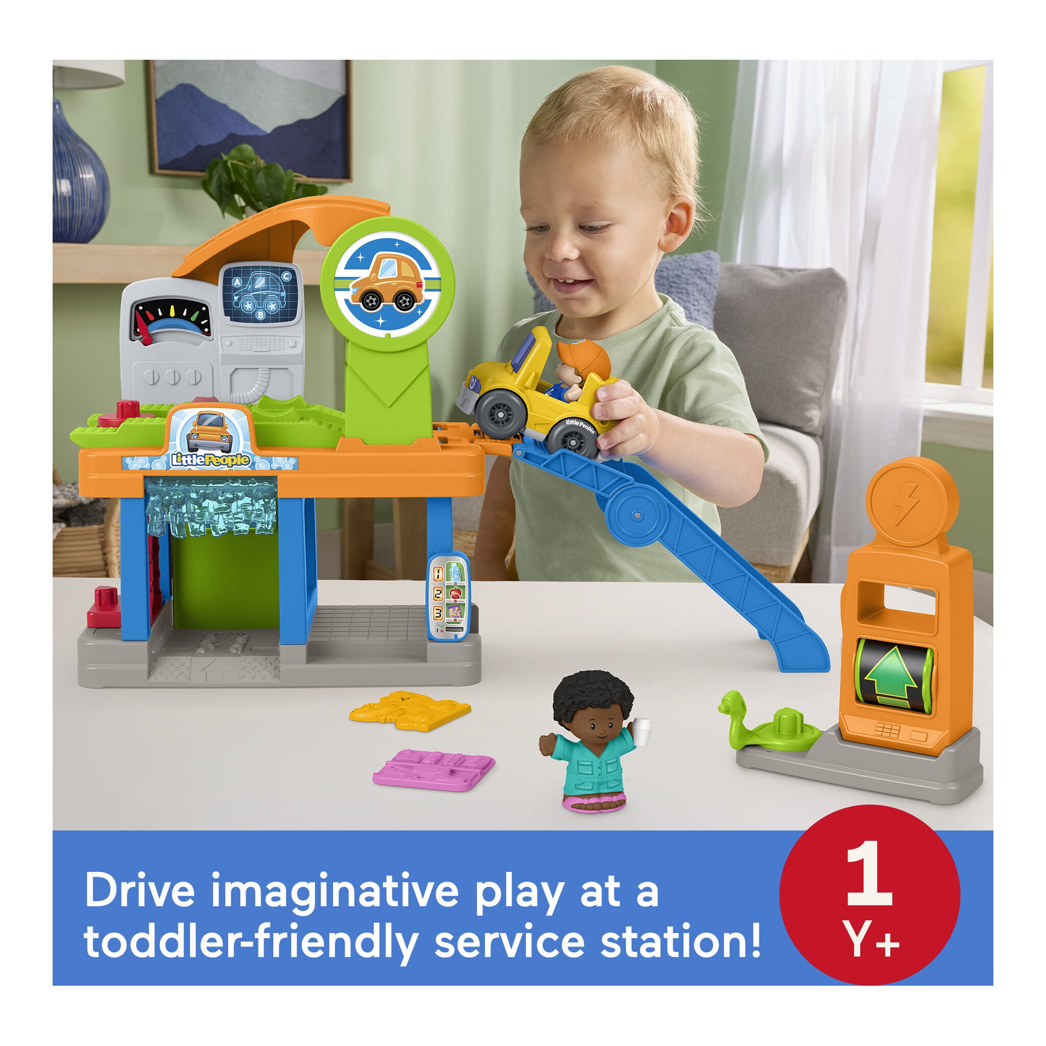Fisher-Price Little People Fillin’ Fun Service Station Playset