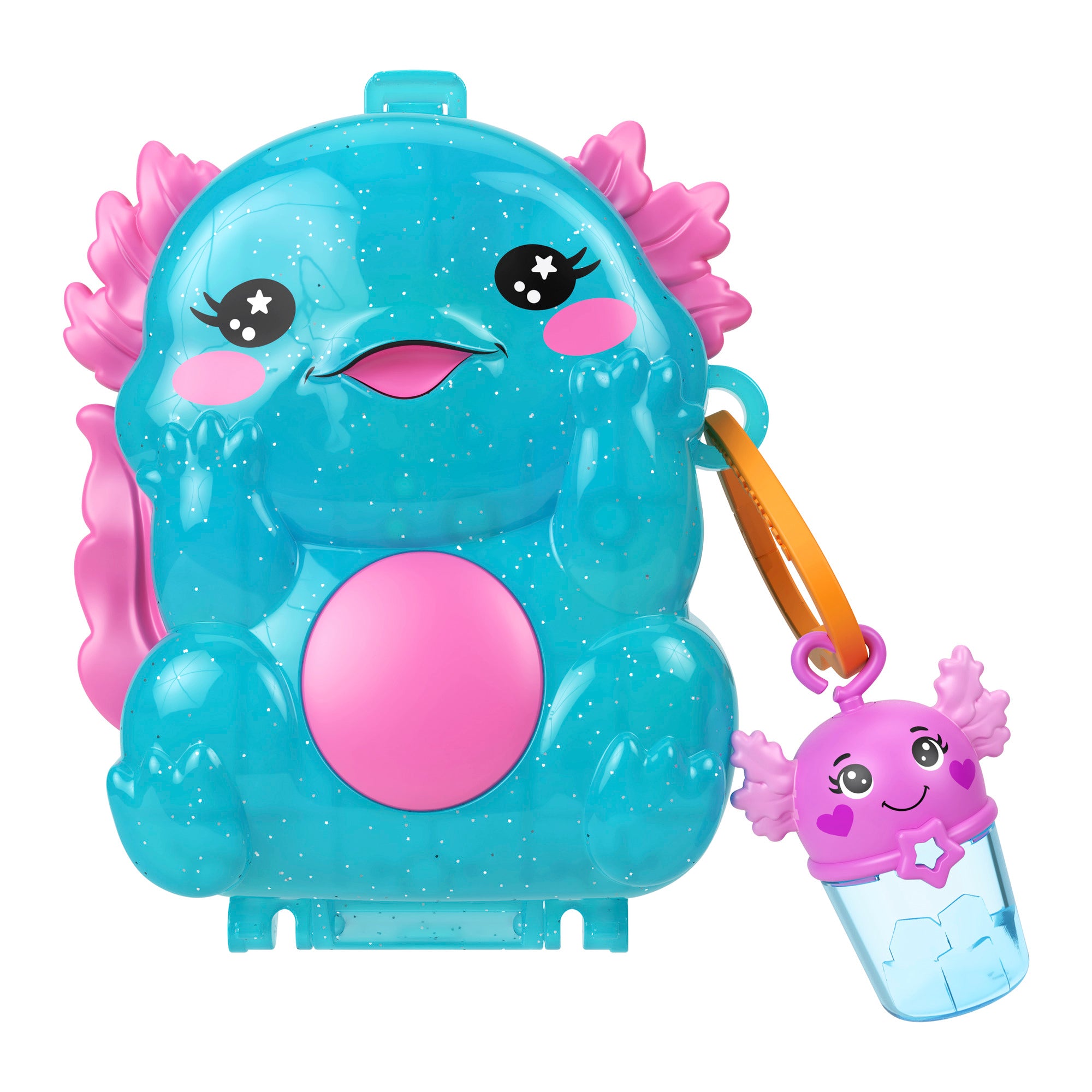 Polly Pocket Axolotl Adventure Glitter Compact Playset