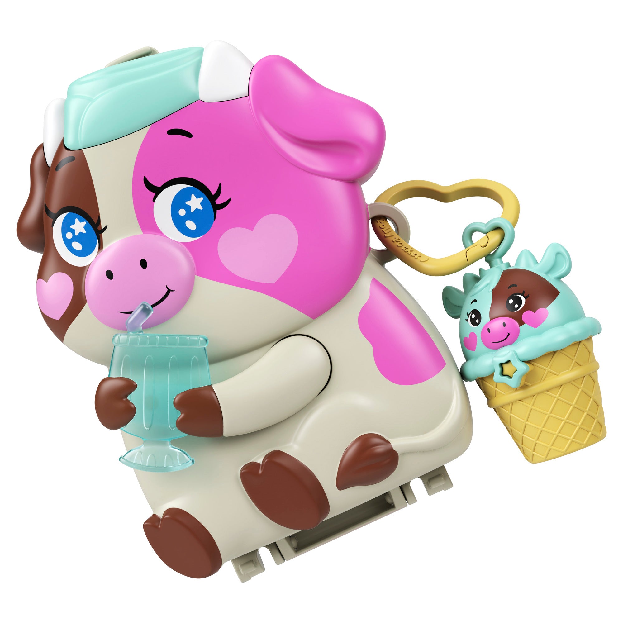 Polly Pocket Neapolitan Cow Core Compact Playset