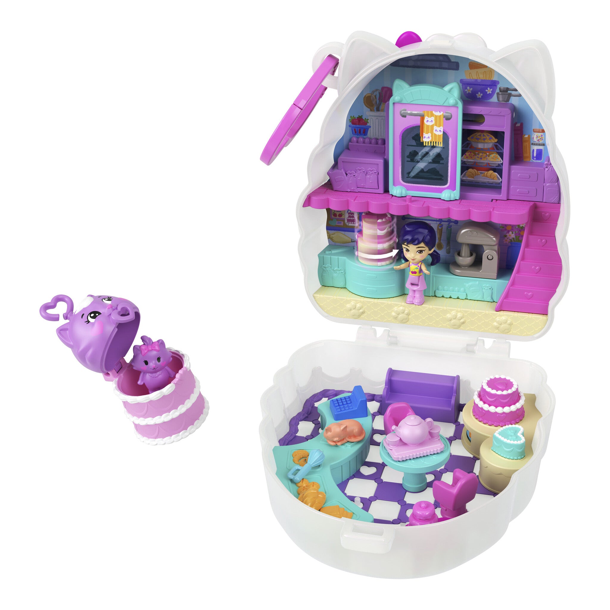 Polly Pocket Kitty Cake Compact Playset