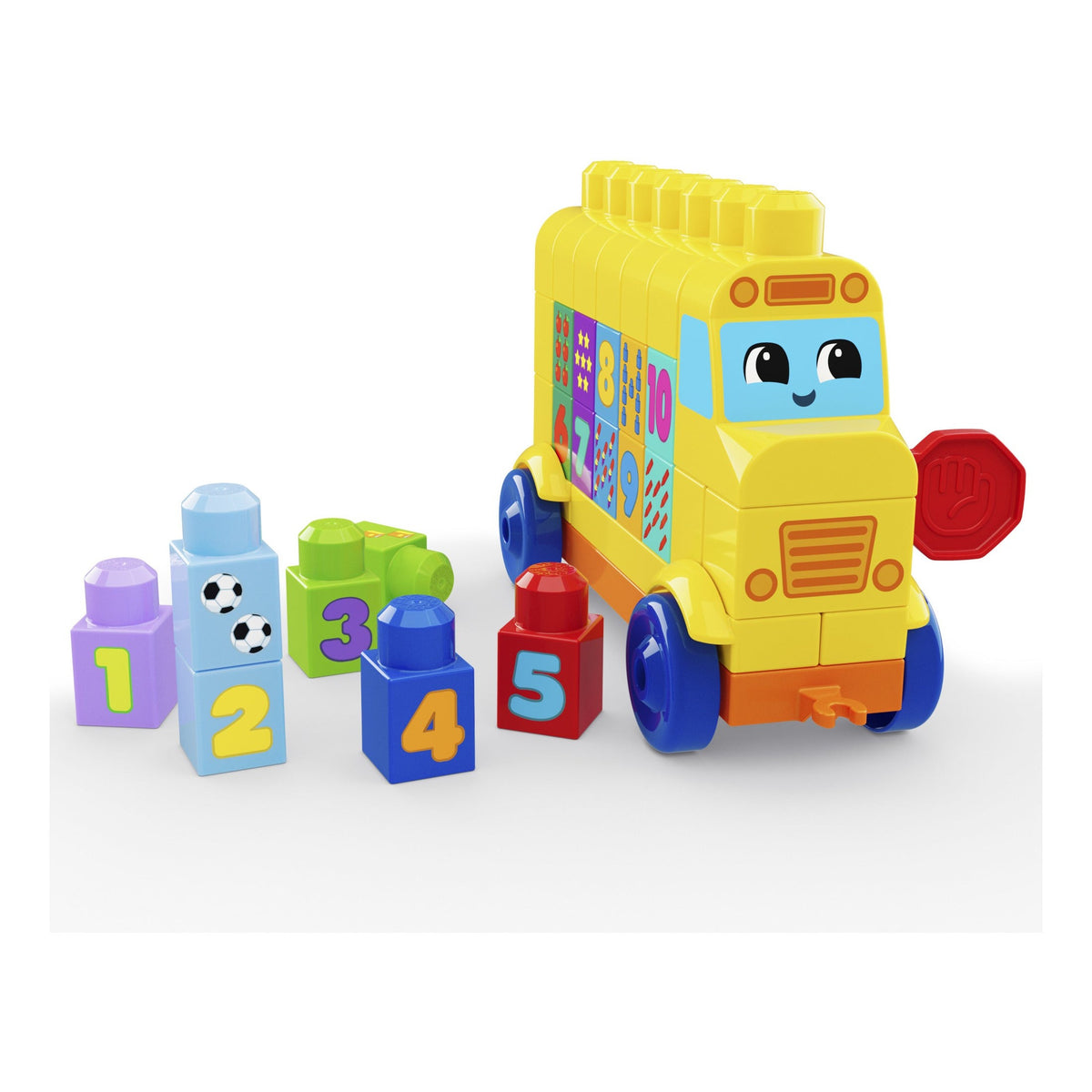 MEGA BLOKS Build & Count Bus 45-Piece Toddler Building Set