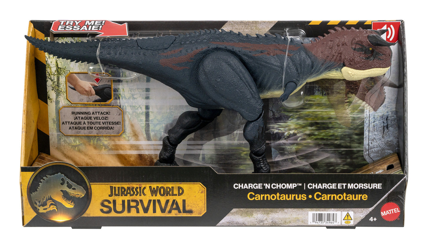 Jurassic World Charge 'N Chomp Carnotaurus Dinosaur Action Figure