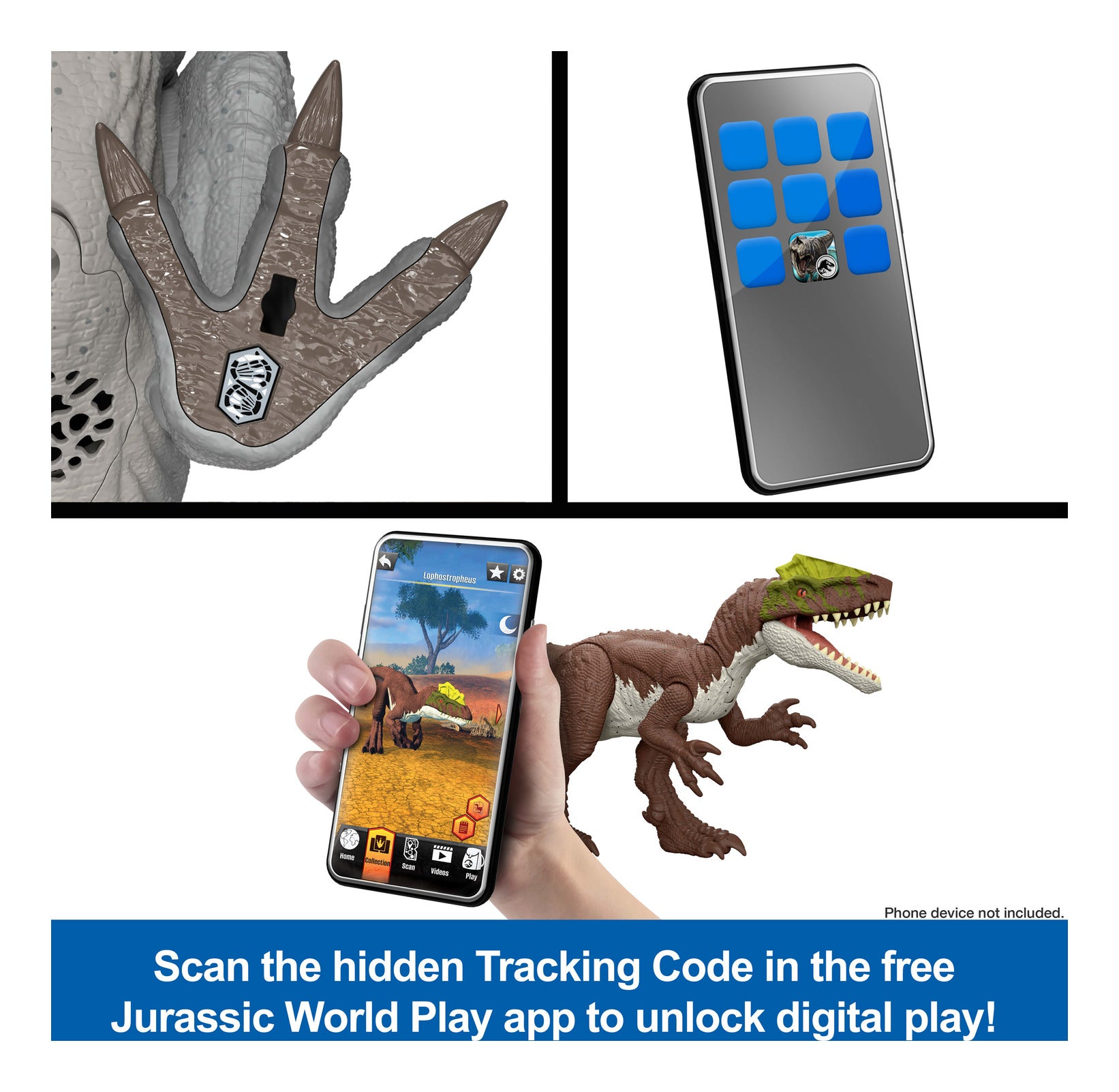 Jurassic World Charge 'N Chomp Carnotaurus Dinosaur Action Figure