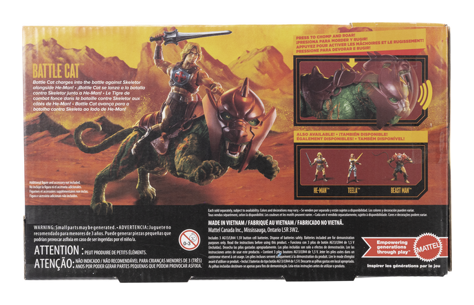 Mattel Masters of the Universe Movie Battle Cat Feature Action Figure with Chomp & Roar