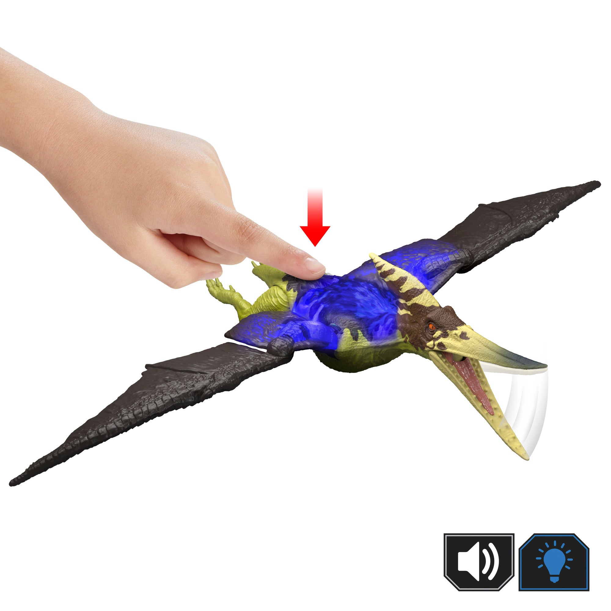 Jurassic World Wild Roar Pteranodon Dinosaur Action Figure