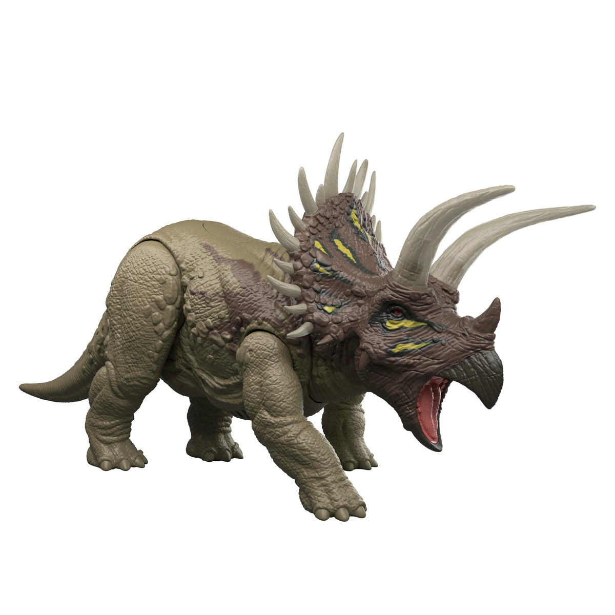 Mattel Jurassic World Wild Roar Triceratops Dinosaur Figure