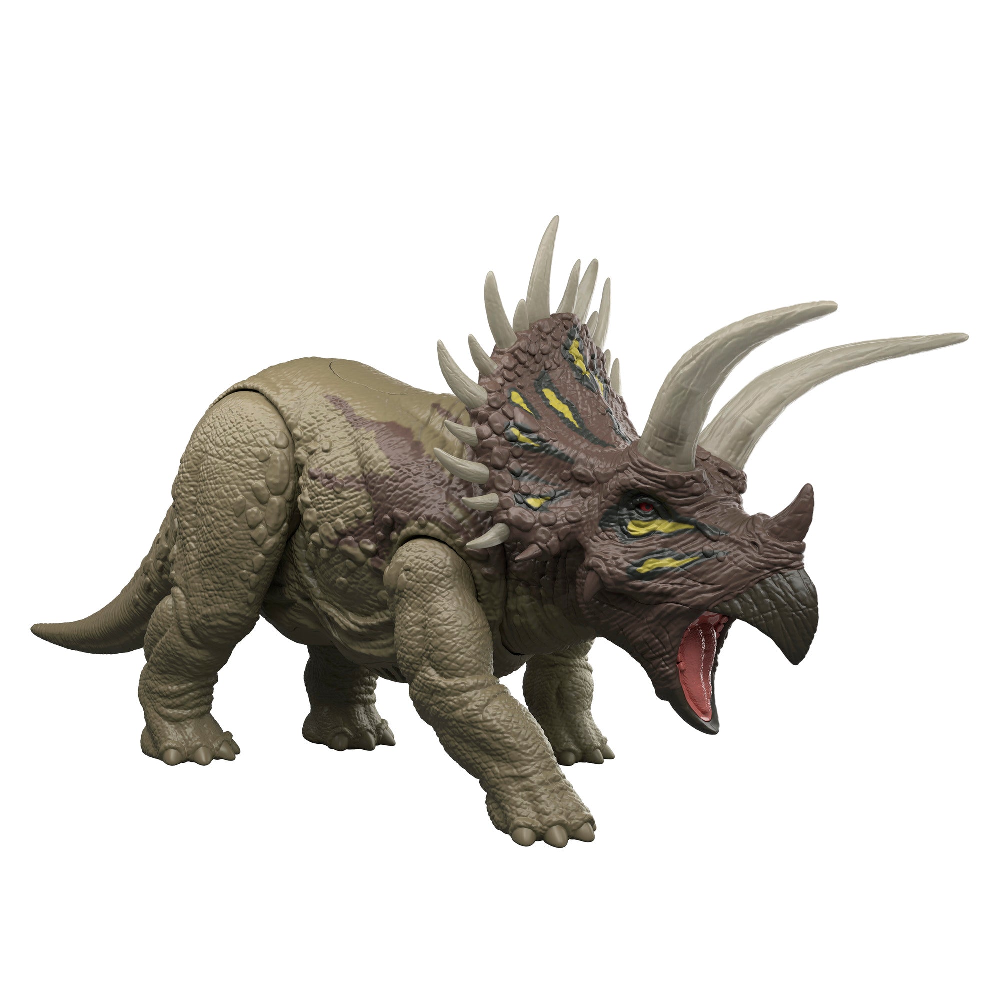 Mattel Jurassic World Wild Roar Triceratops Dinosaur Figure