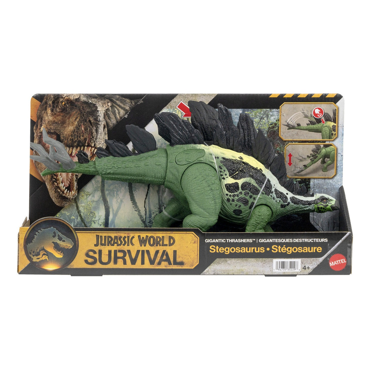 Mattel Jurassic World Gigantic Thrashers Stegosaurus Dinosaur Action Figure