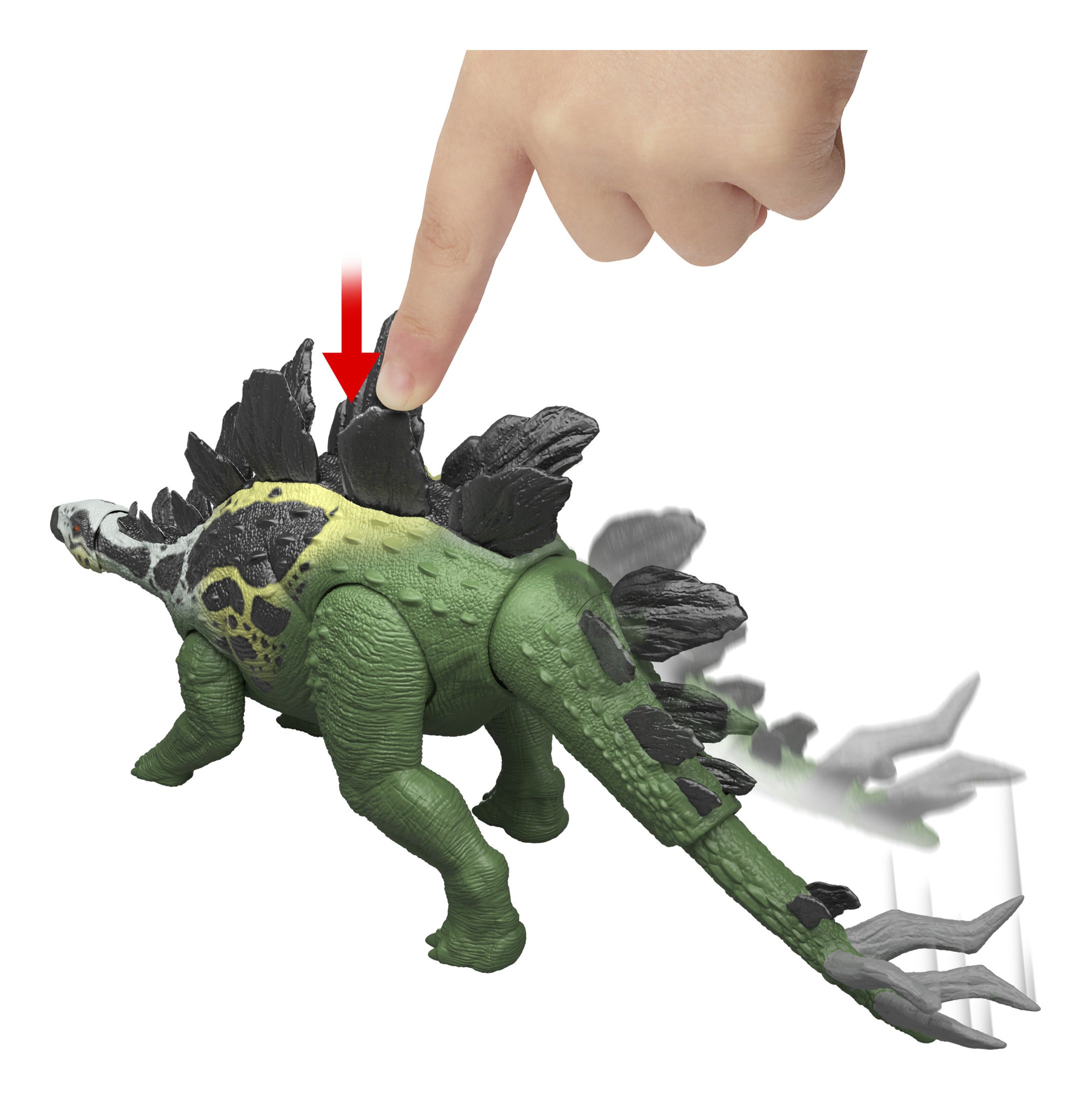 Mattel Jurassic World Gigantic Thrashers Stegosaurus Dinosaur Action Figure