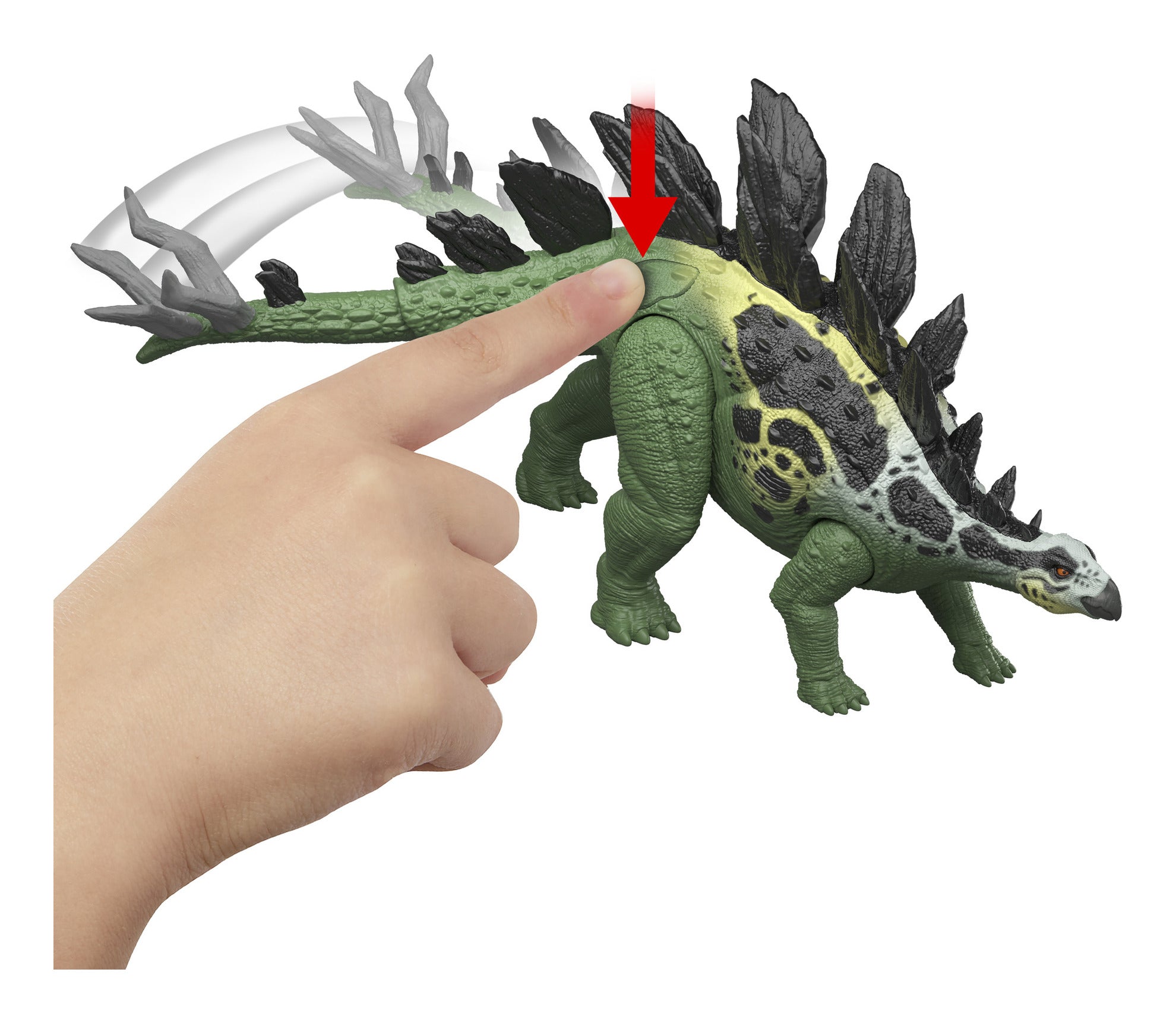 Mattel Jurassic World Gigantic Thrashers Stegosaurus Dinosaur Action Figure