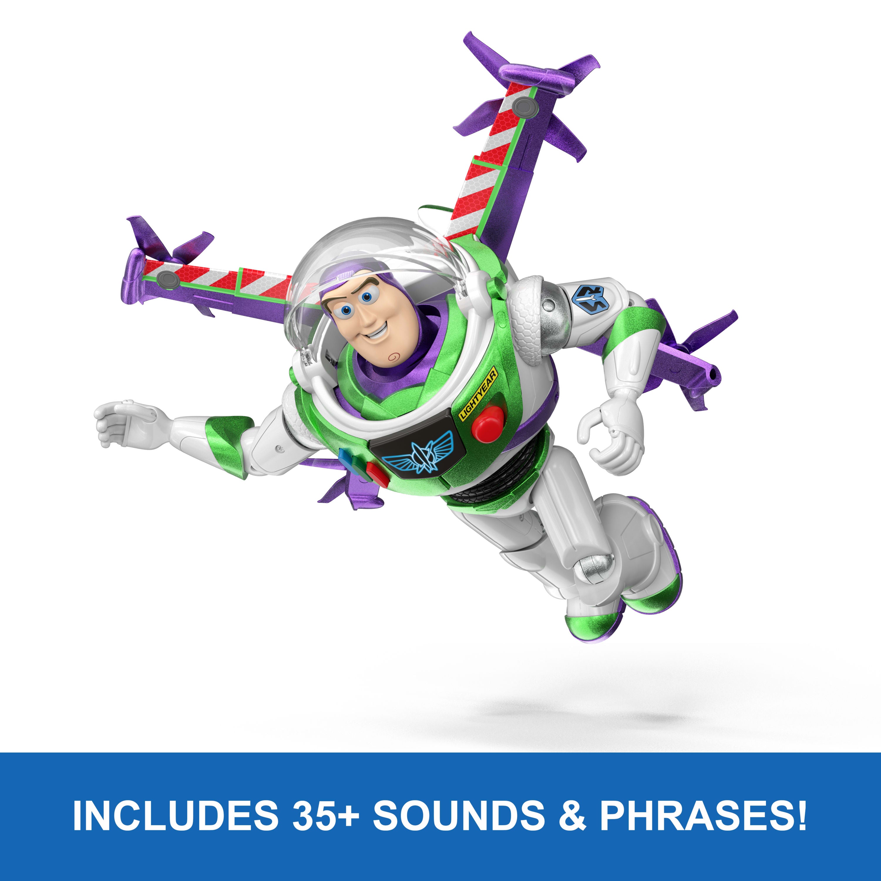 Disney Pixar Toy Story 5 Buzz Lightyear Flight Mode Hi-Tech Edition Figure