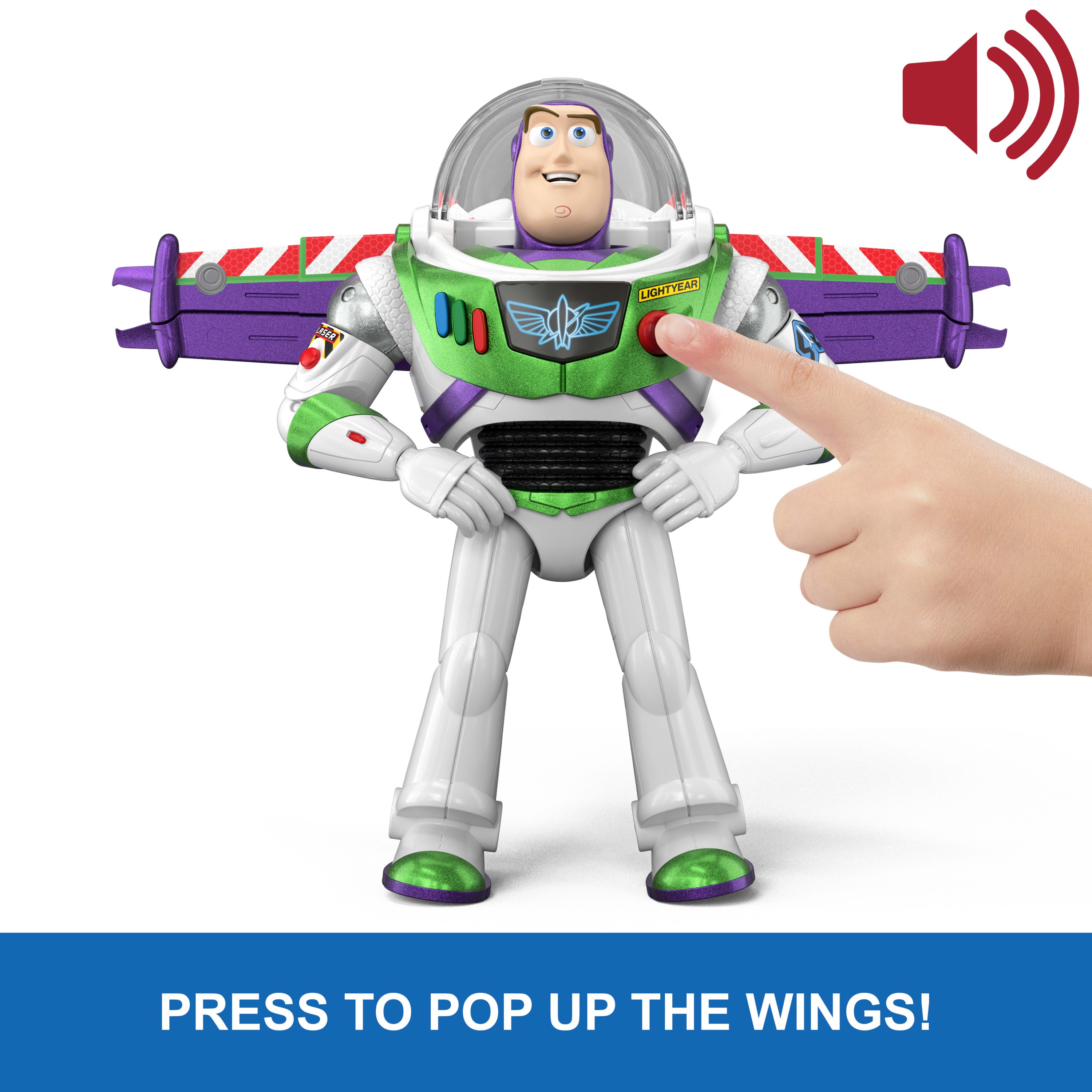 Disney Pixar Toy Story 5 Buzz Lightyear Flight Mode Hi-Tech Edition Figure